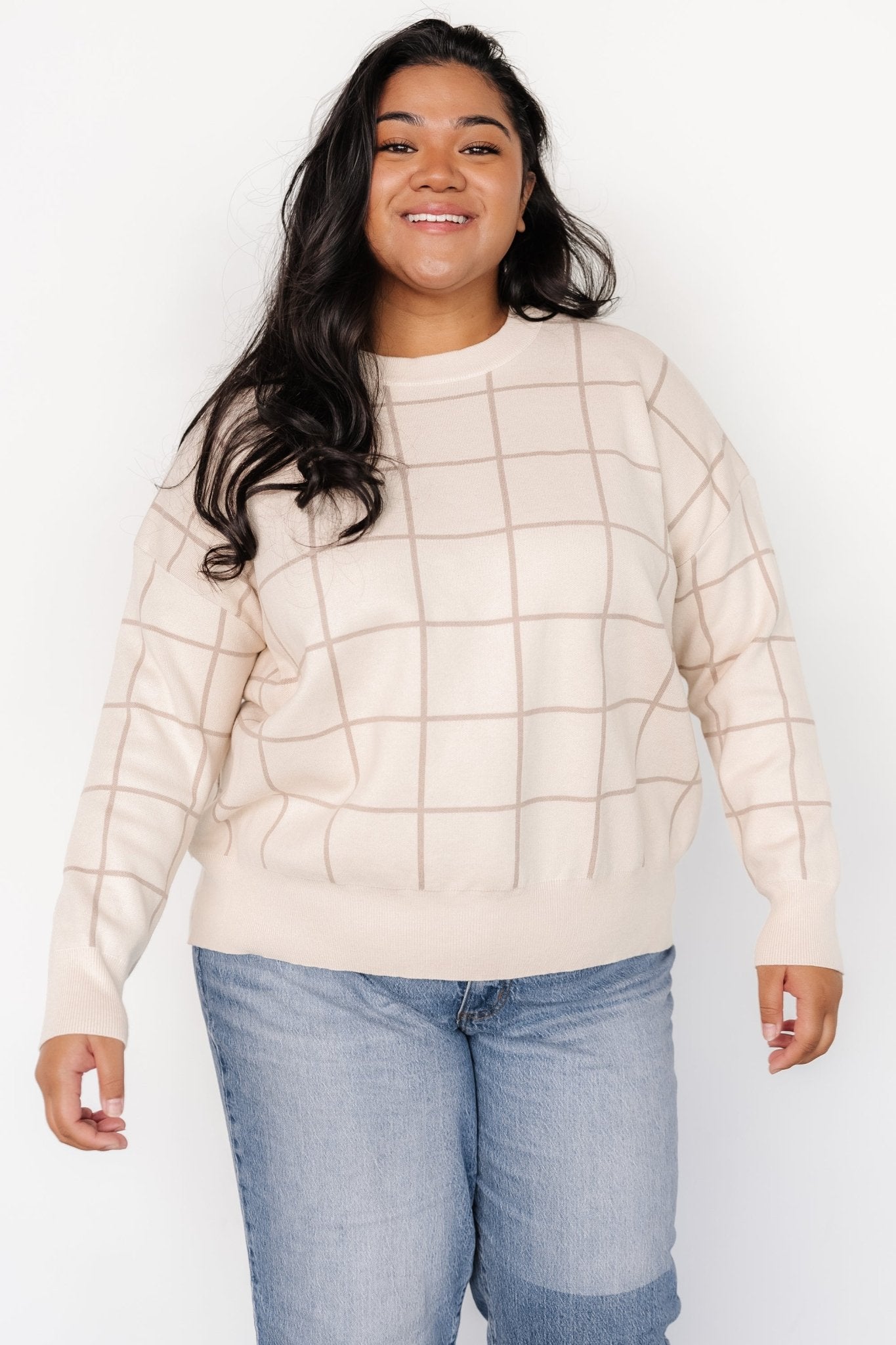 Alden Knit Sweater | Oatmeal + Taupe Free Shipping Wiki