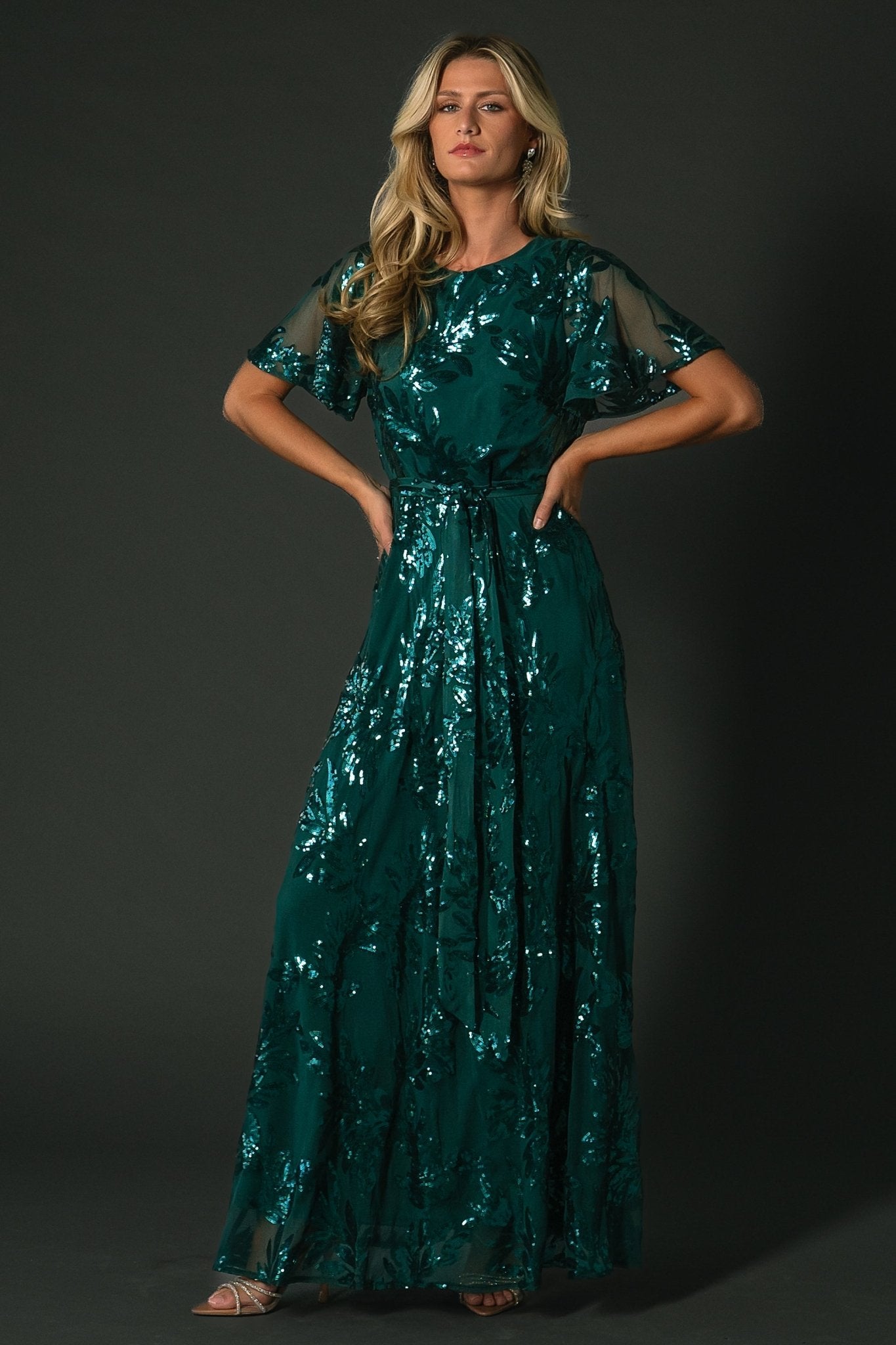 Muse Sequin Maxi Dress | Emerald Fashion Style Online