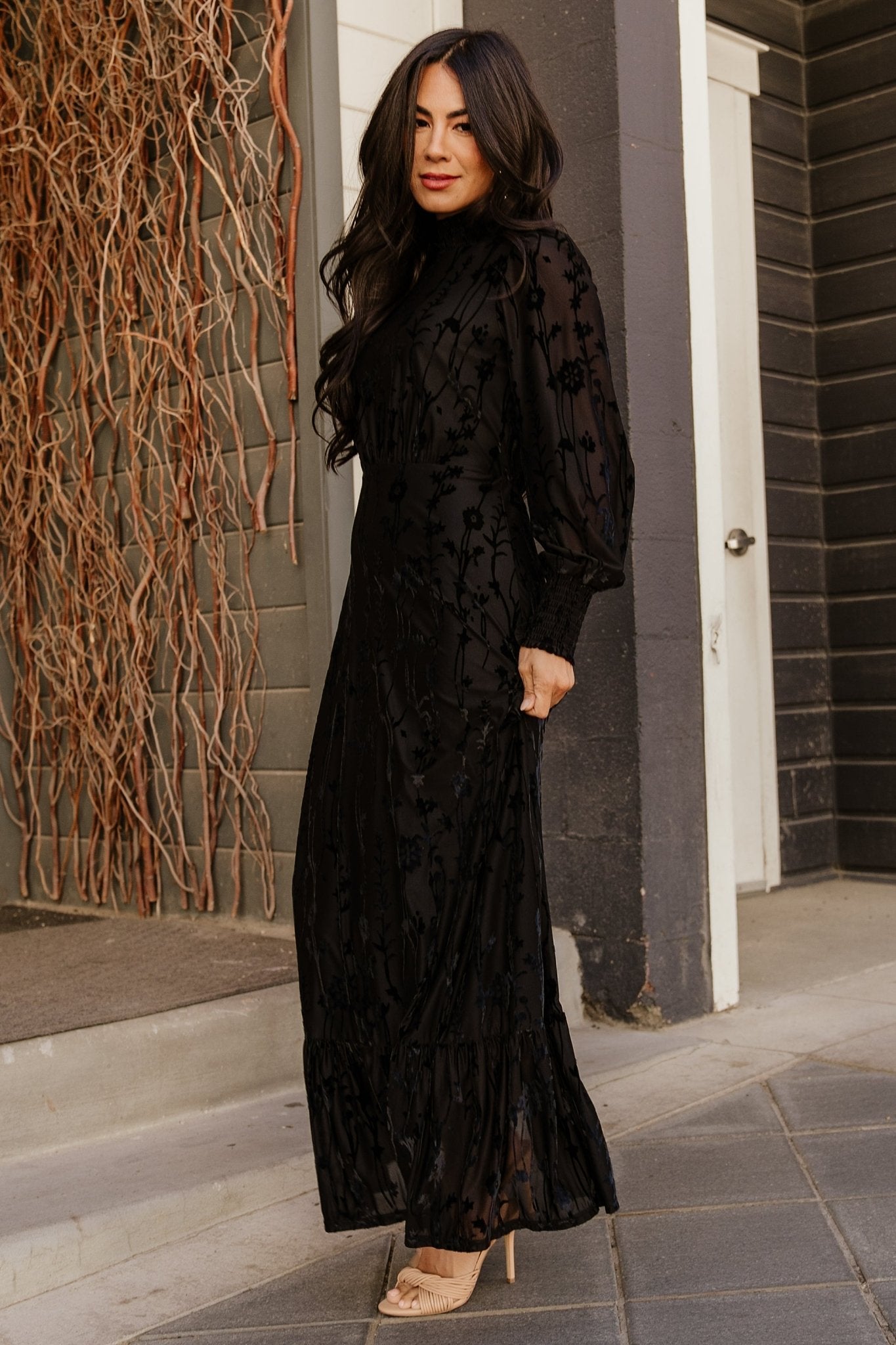 Penelope Velvet Maxi Dress | Black Free Shipping The Cheapest