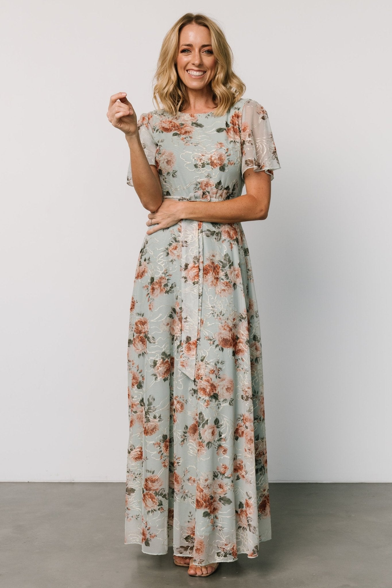 Katalaya Maxi Dress  | Sage + Gold Nicekicks