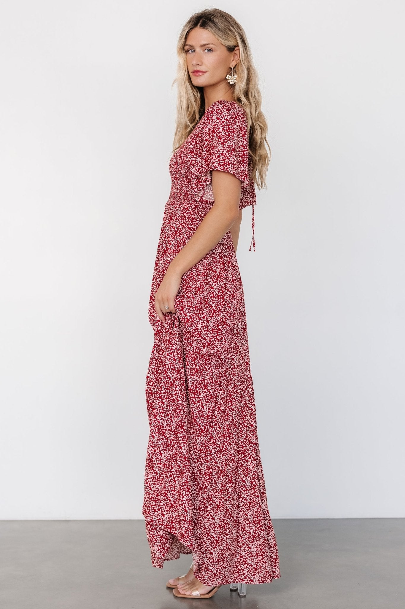 Eliza Maxi Dress | Rust Print For Sale Sale Online