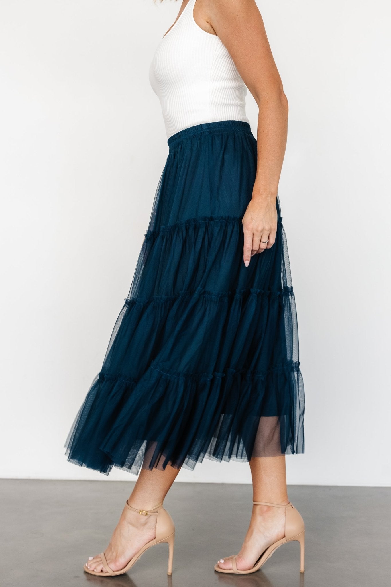 Galena Tulle Skirt | Deep Topaz Cheap Sale Online