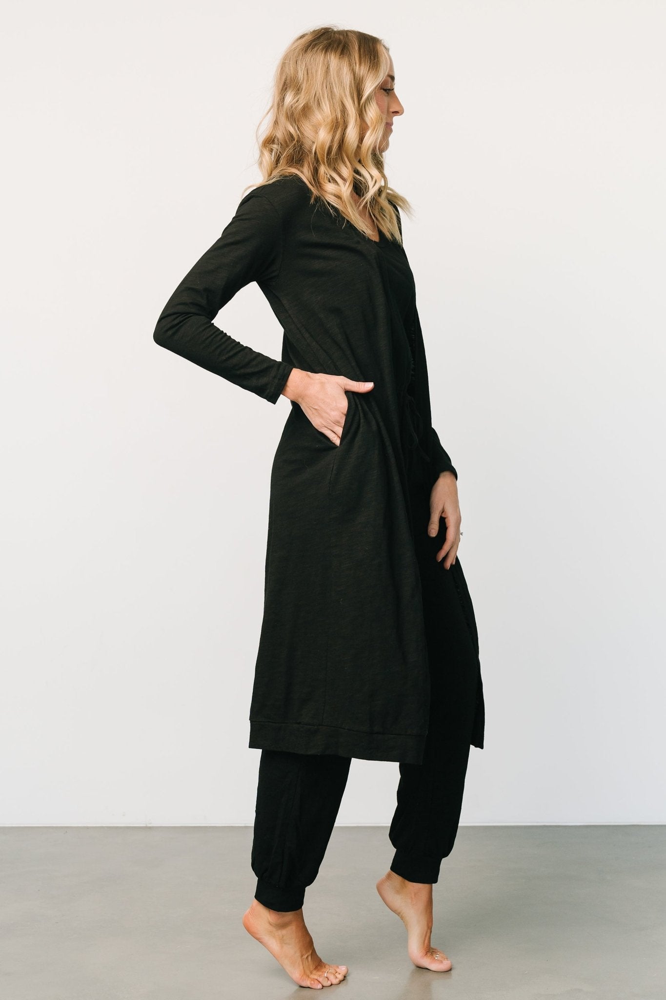 Janae Jumpsuit + Cardigan Set | Black Discount Outlet Store