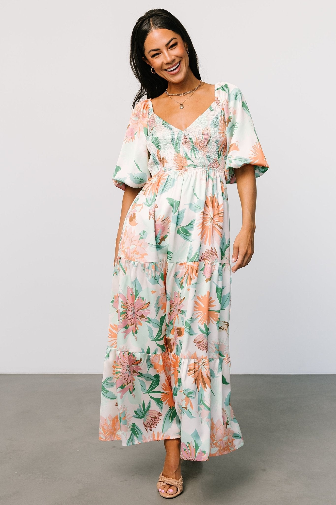 Lina Satin Dress | Multi Print Sale Footlocker Finishline