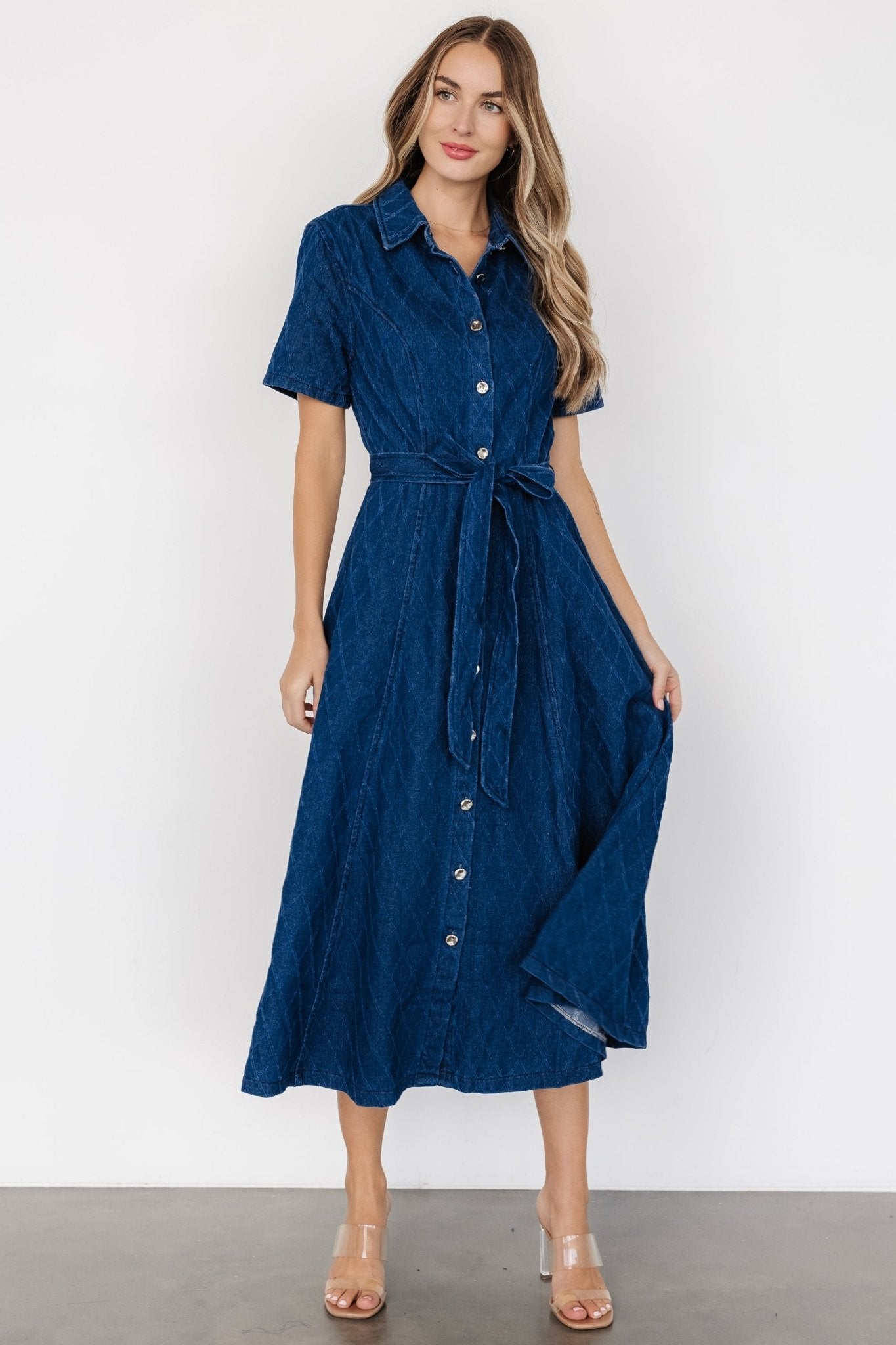 Sheryl Midi Dress | Denim Blue Buy Cheap Deals