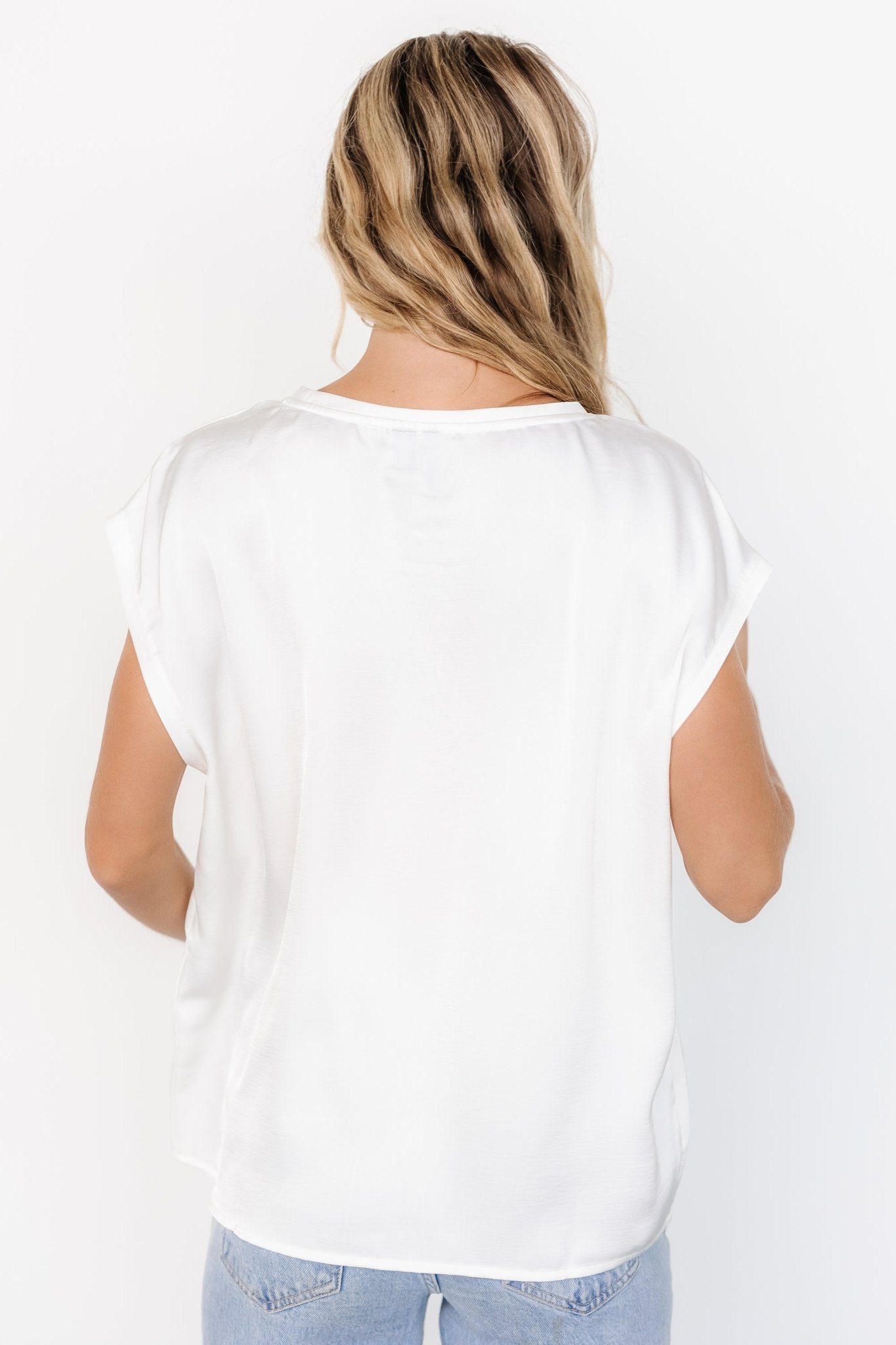 Adina Top | White Free Shipping Geniue Stockist