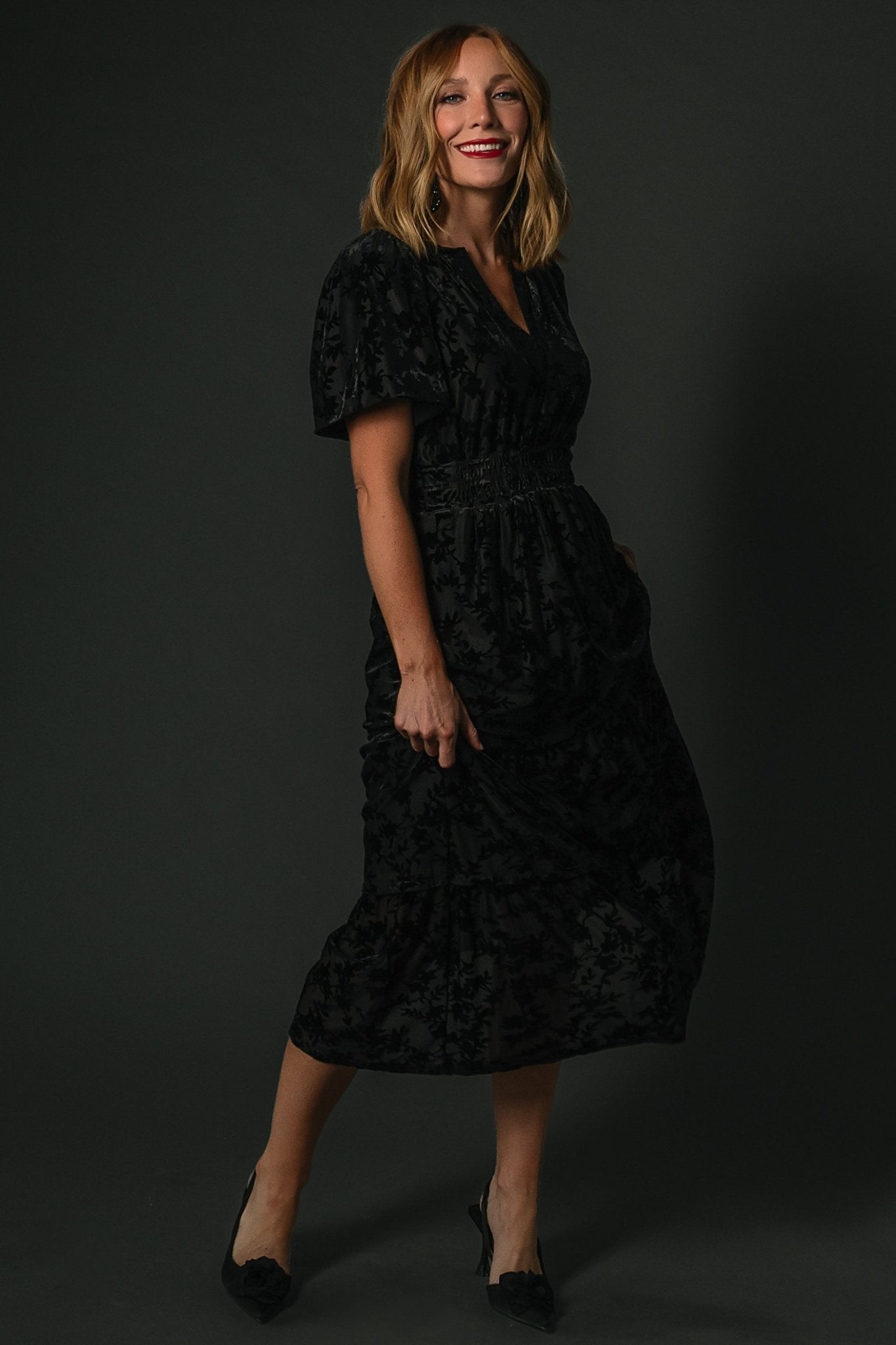 Bronwyn Velvet Dress | Black Cheap Sale Online