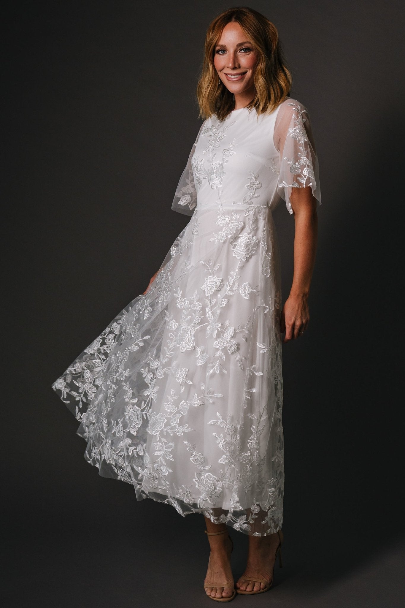 Arabella Embroidered Tulle Maxi Dress | White New Styles For Sale