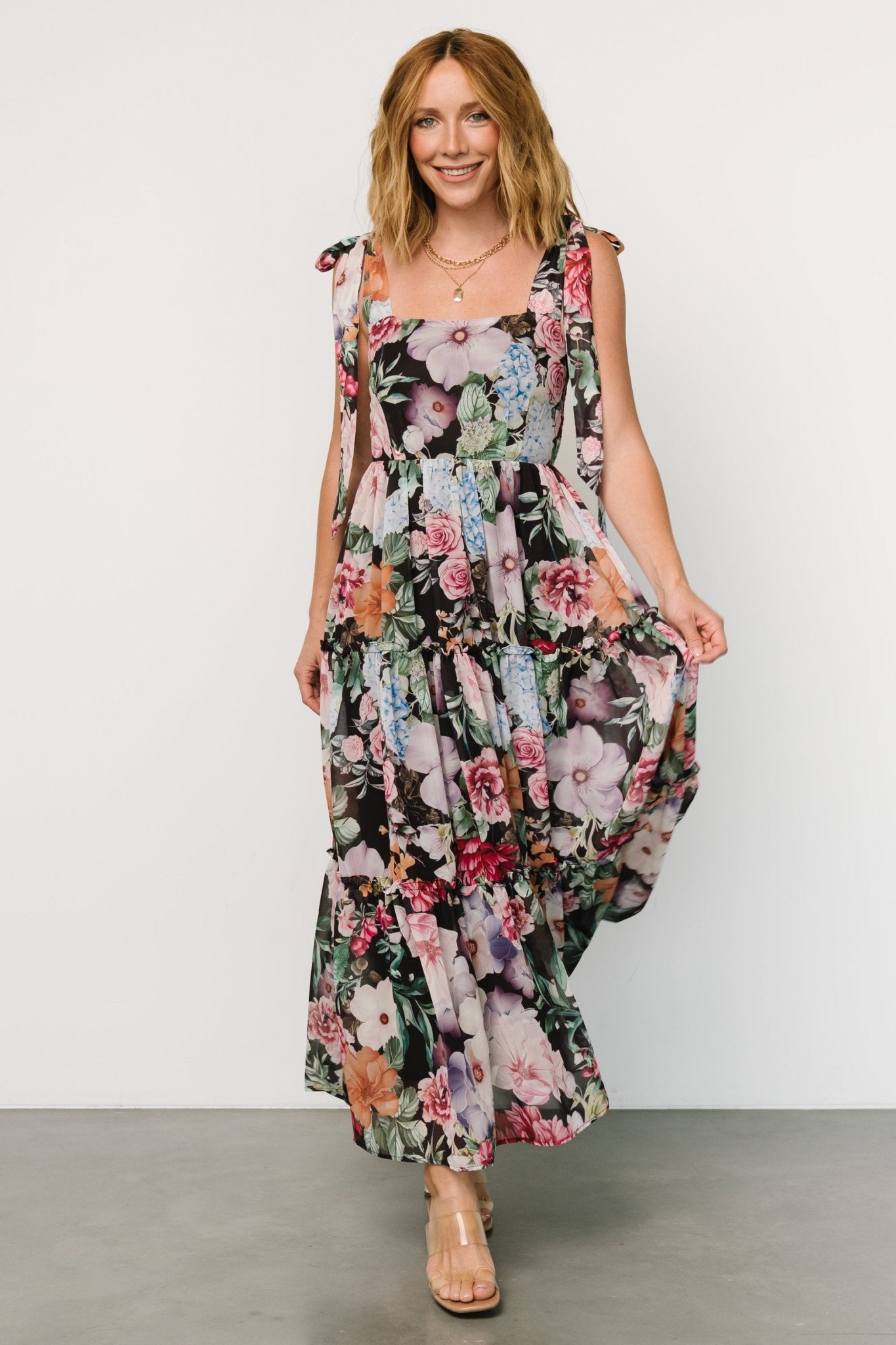 Anita Maxi Dress | Black Multi Floral Extremely Cheap Pice