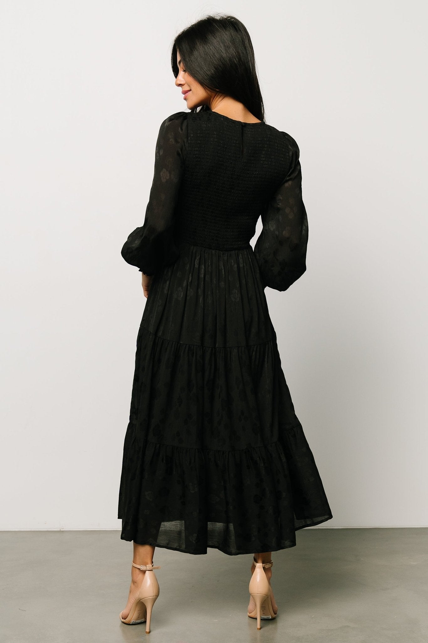 Stockholm Smocked Dress | Black Outlet Big Discount