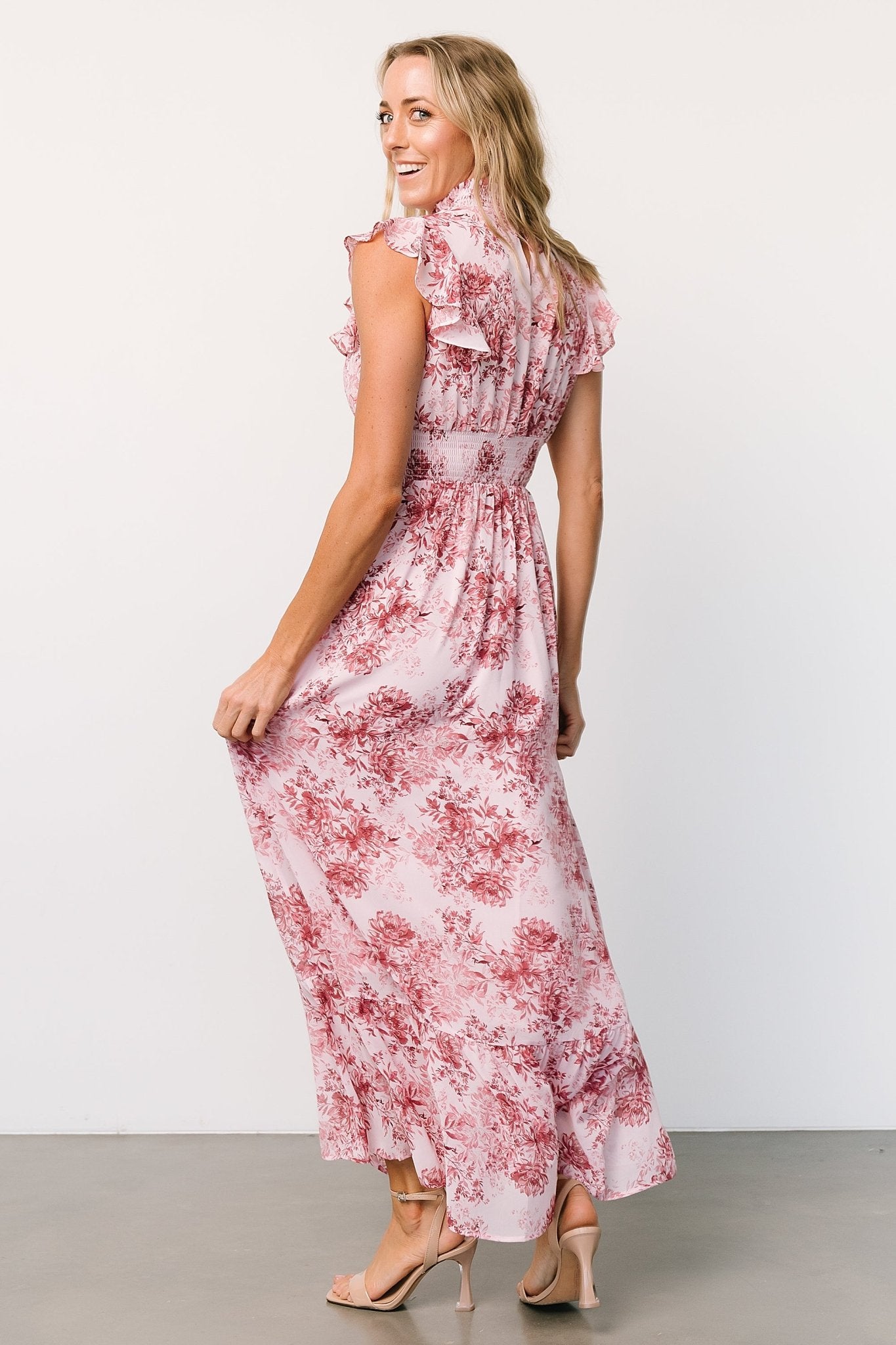 Kearny Ruffle Maxi Dress | Pink Floral Cheap Pick A Best