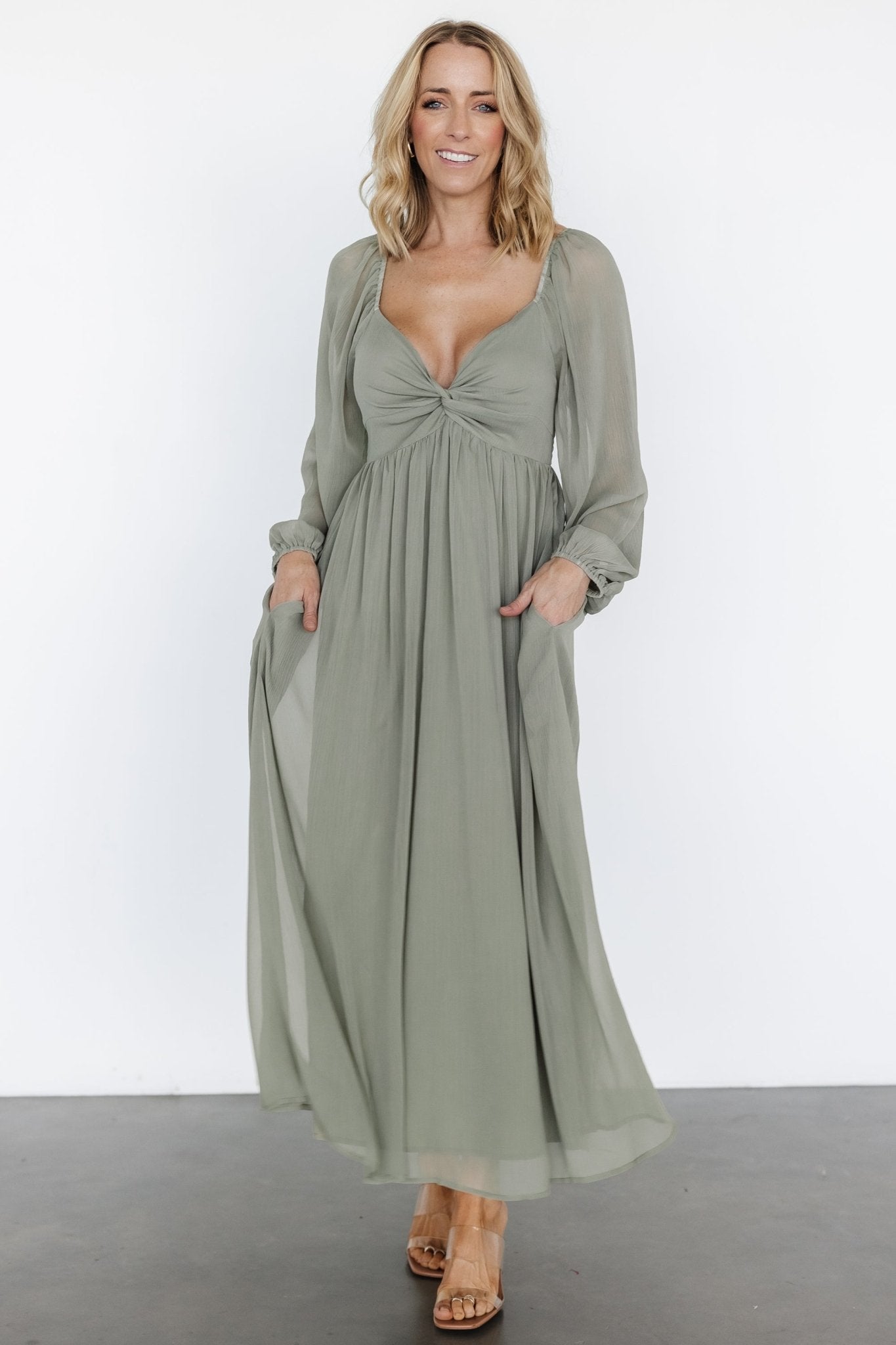 Dione Midi Dress | Dusty Olive Discount Codes Really Cheap