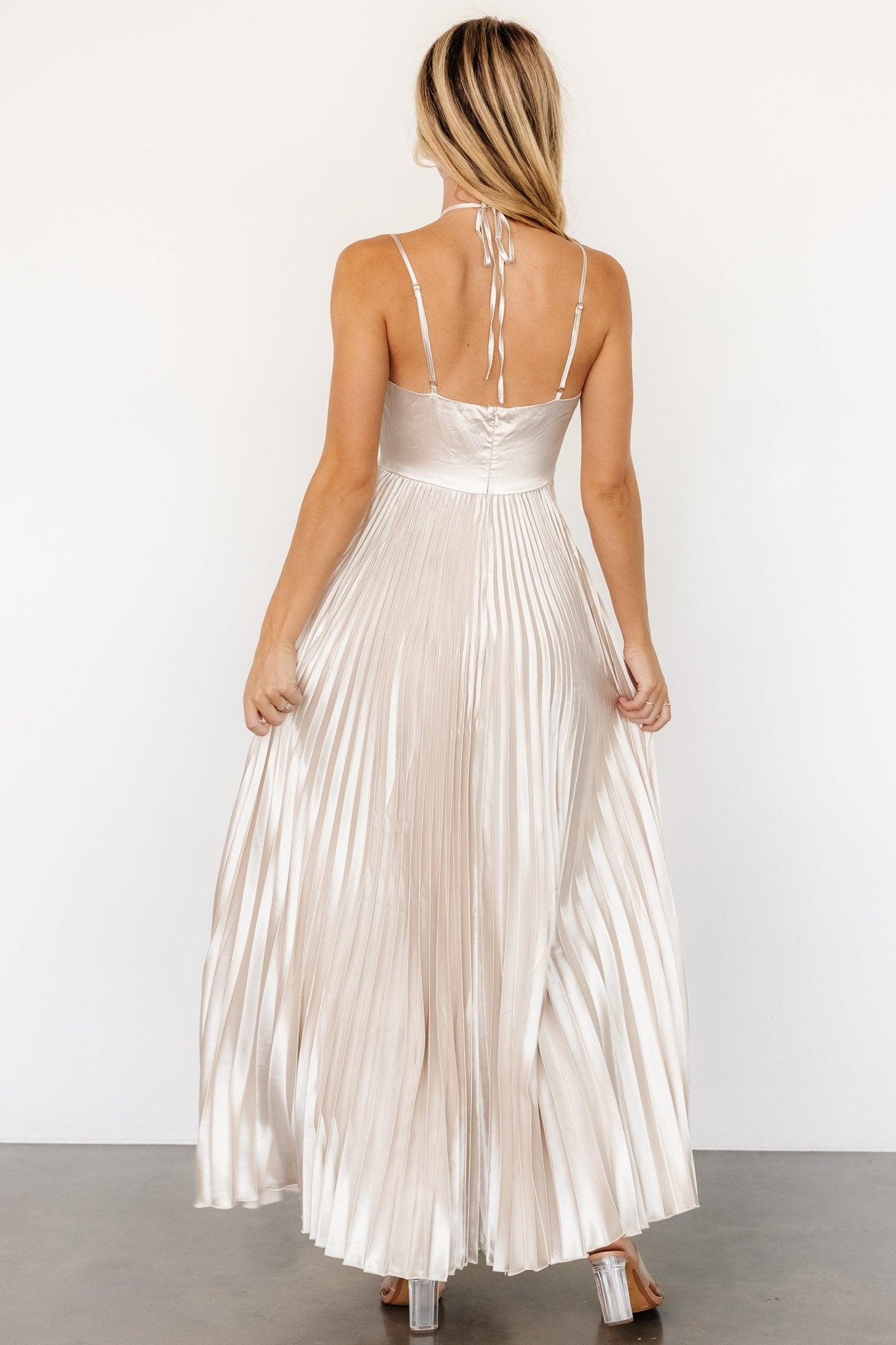 Portia Satin Maxi Dress | Champagne Cheap Best Place