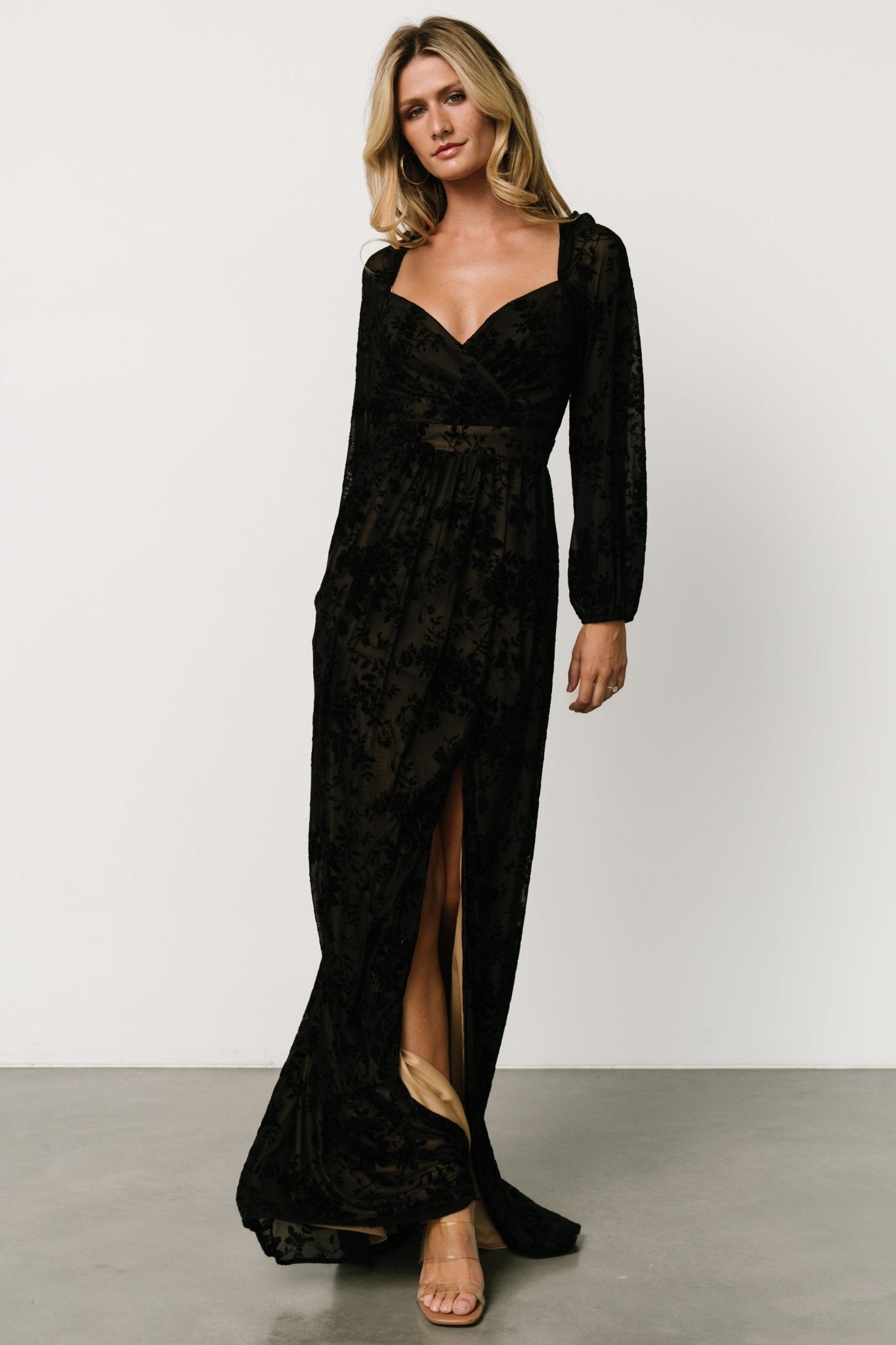 Mable Velvet Maxi Dress | Black Cheap Get To Buy