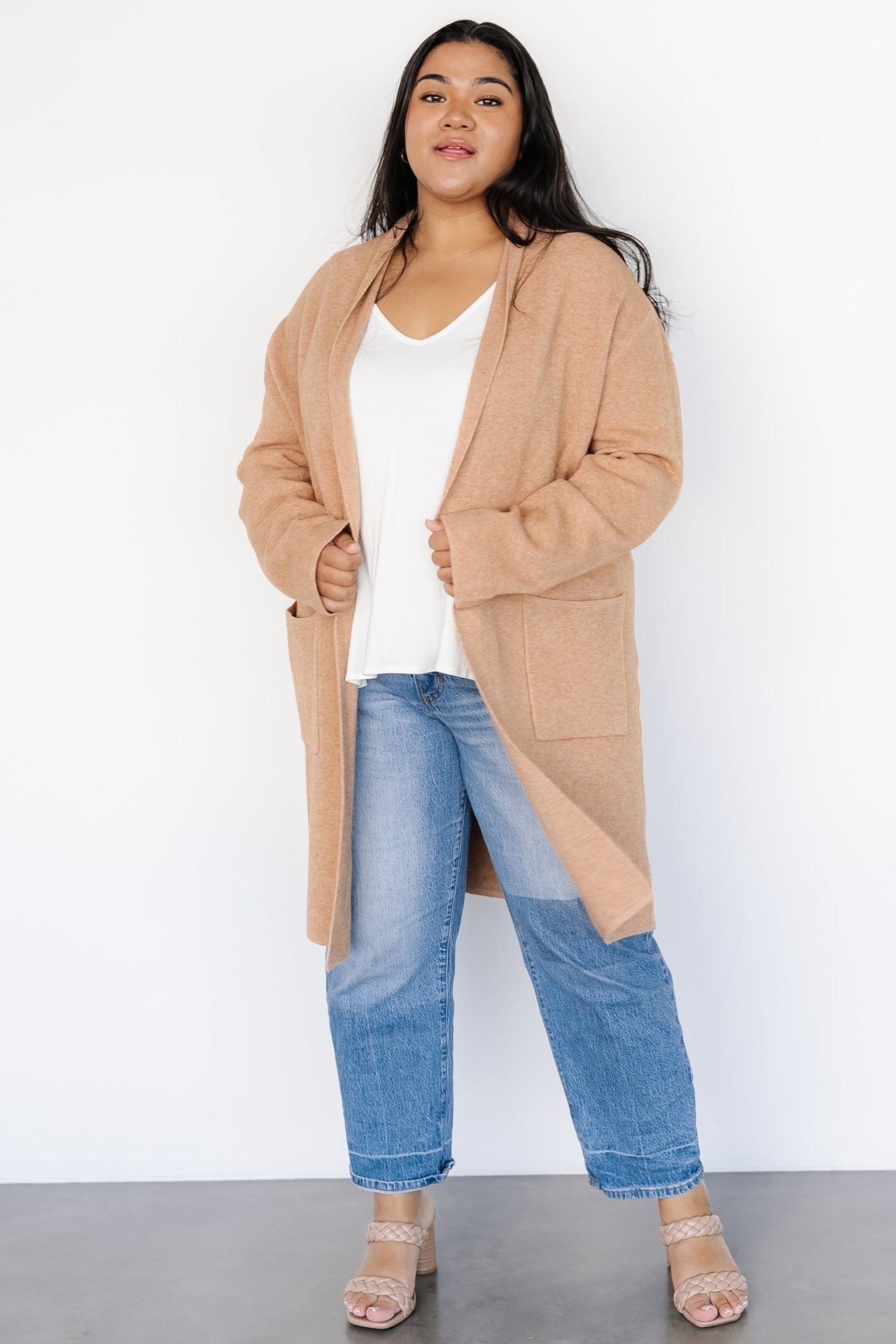 Nolan Cardigan | Camel Shipping Discount Authentic