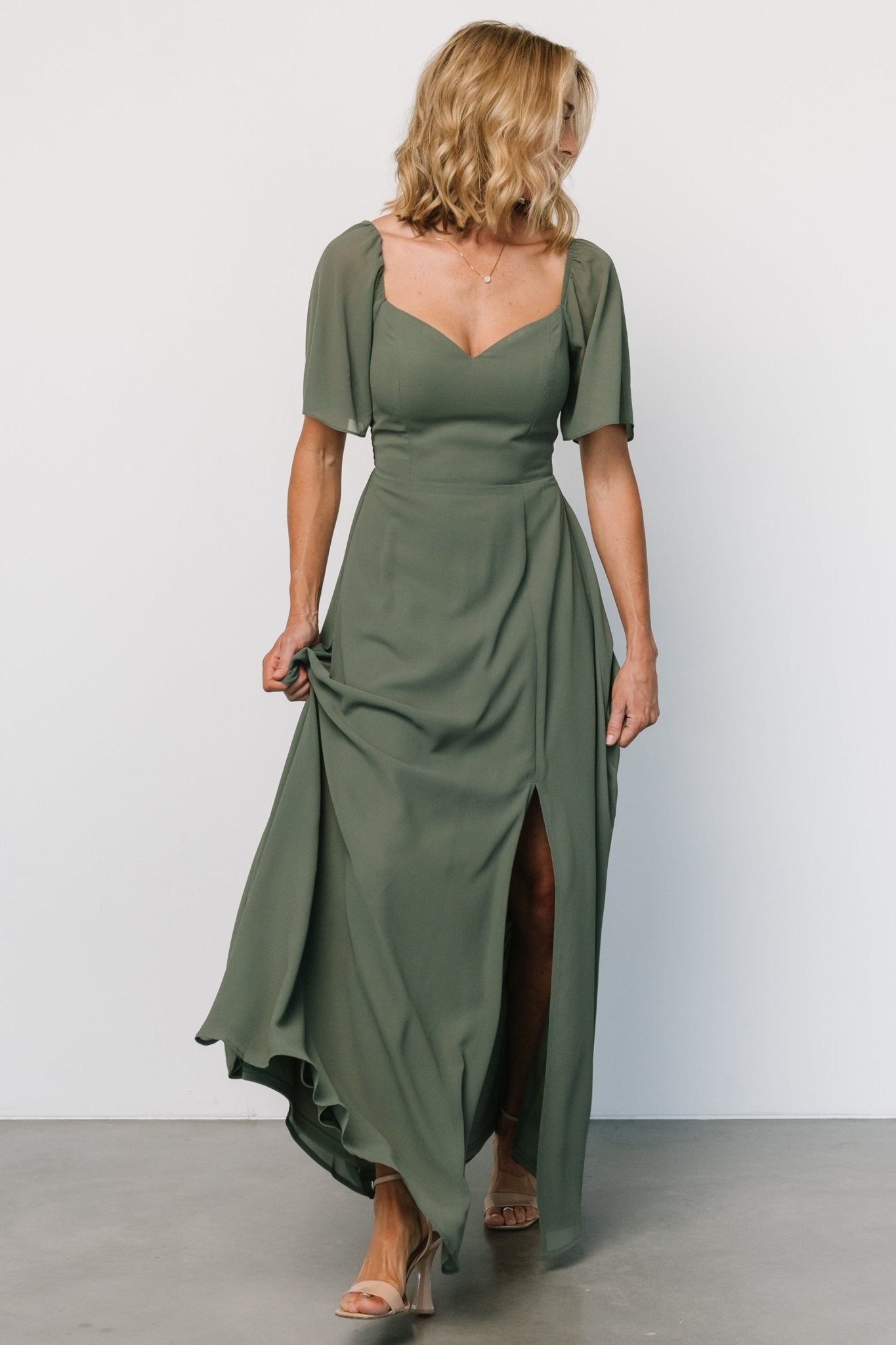 Sierra Sweetheart Maxi Dress | Dark Sage Free Shipping Release Dates