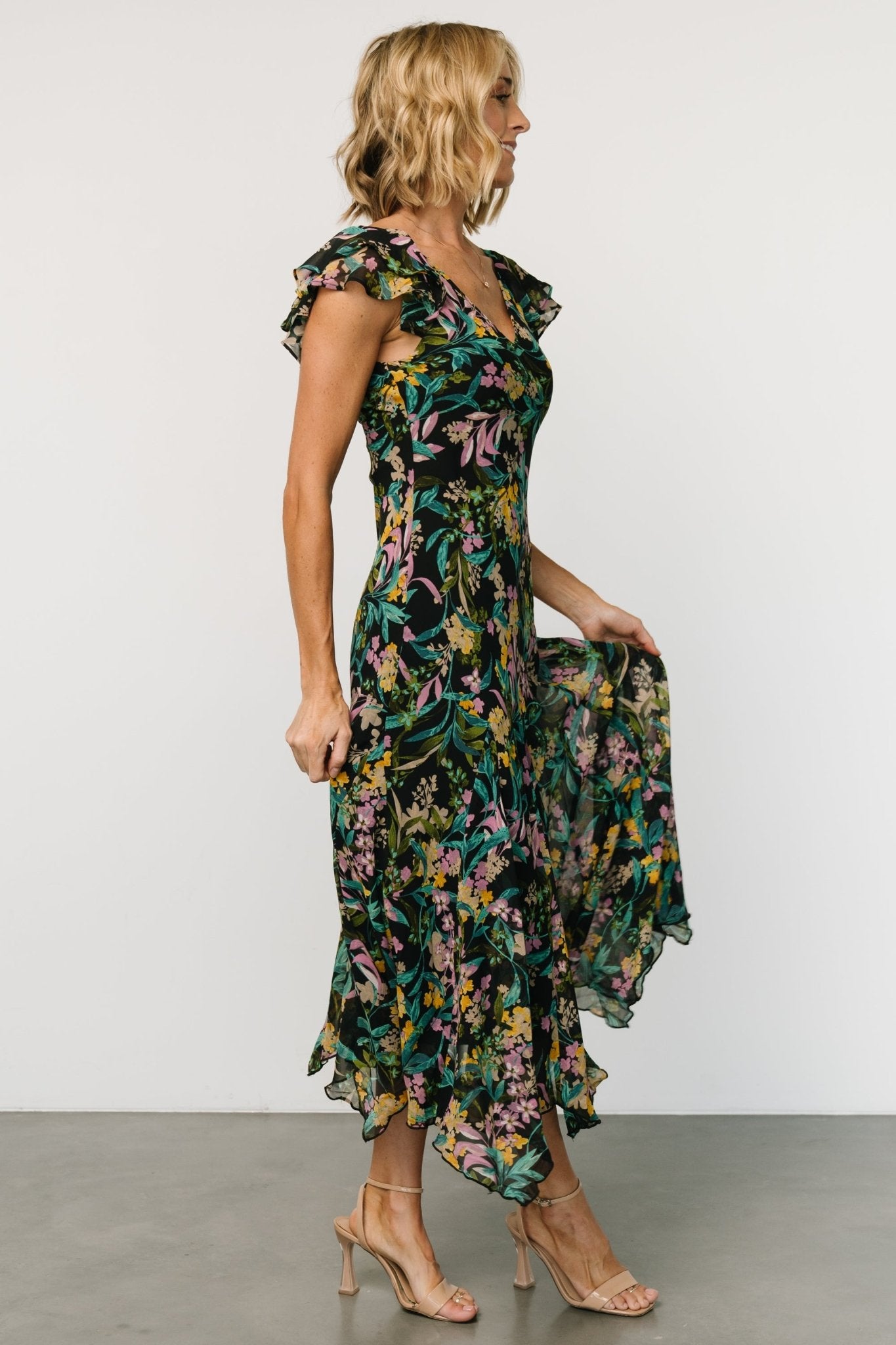 Alisa Maxi Dress | Black Floral Best Sale Cheap Online