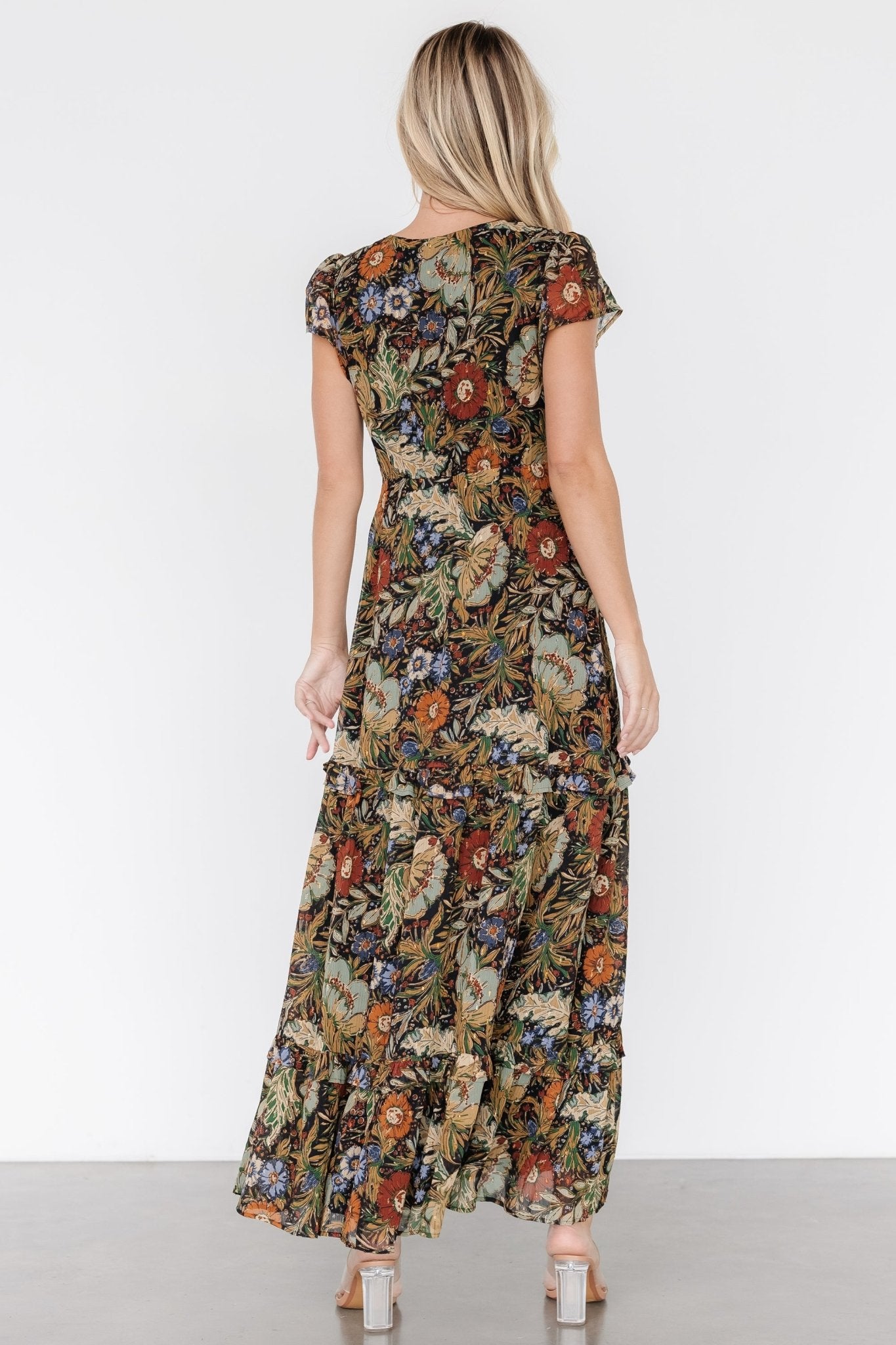 Riverwood Deep V Maxi Dress | Multi Floral Cheap Online Store Manchester