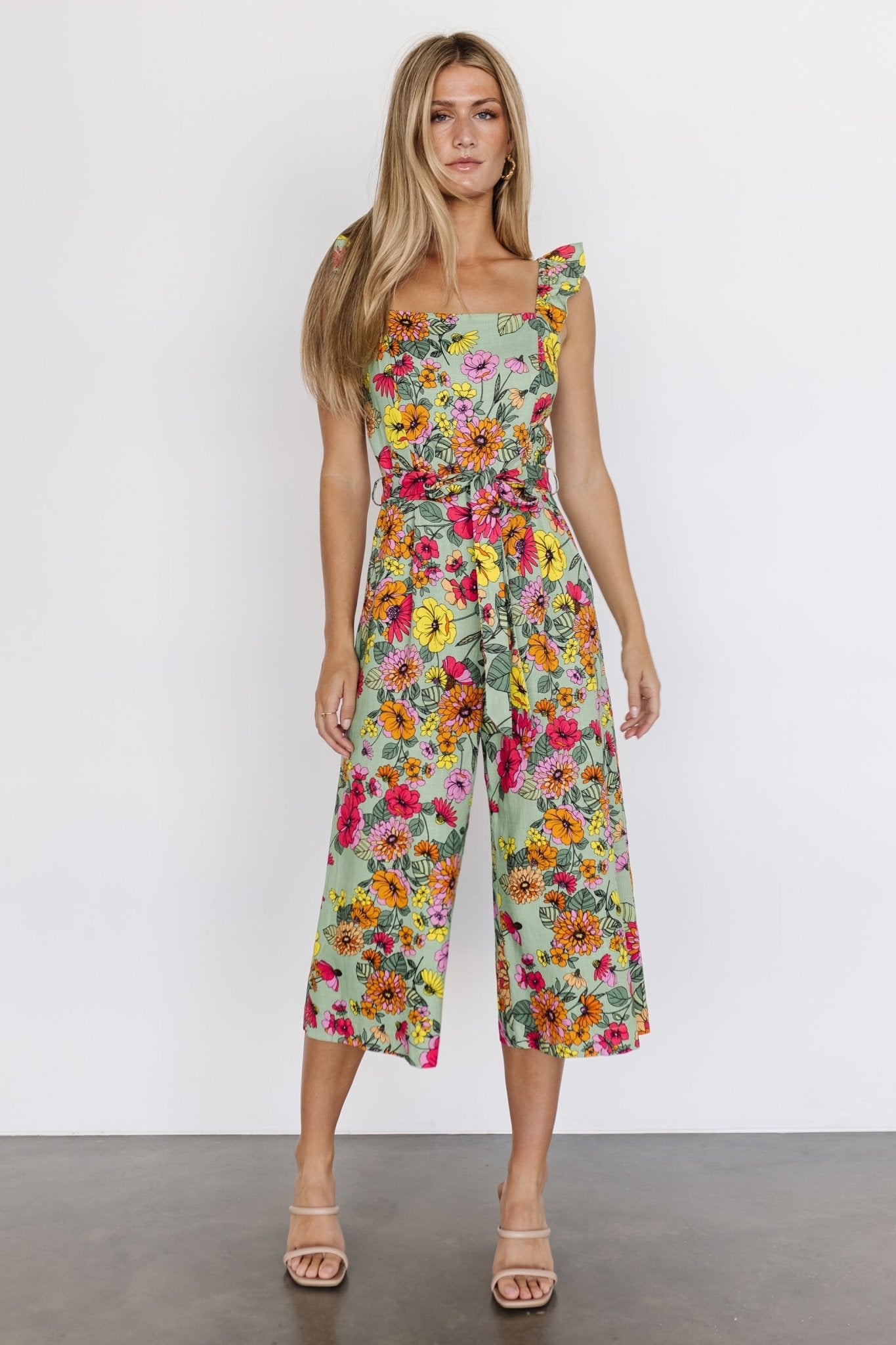 Gemma Jumpsuit | Sage Multi Outlet Recommend