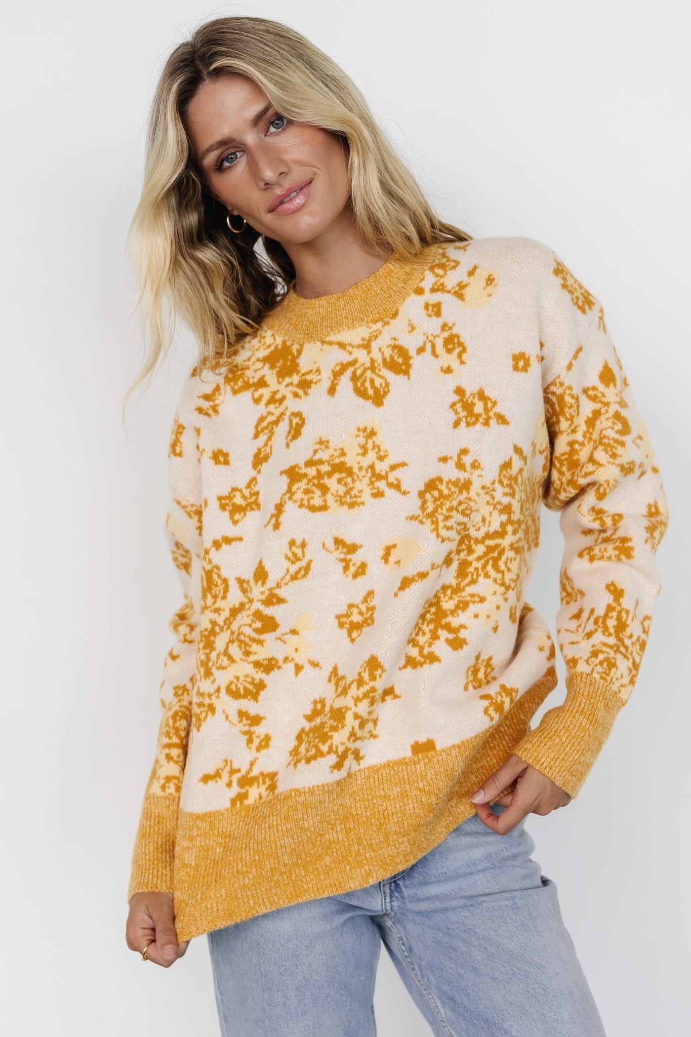 Legend Sweater | Mustard Print For Sale Wholesale Pice