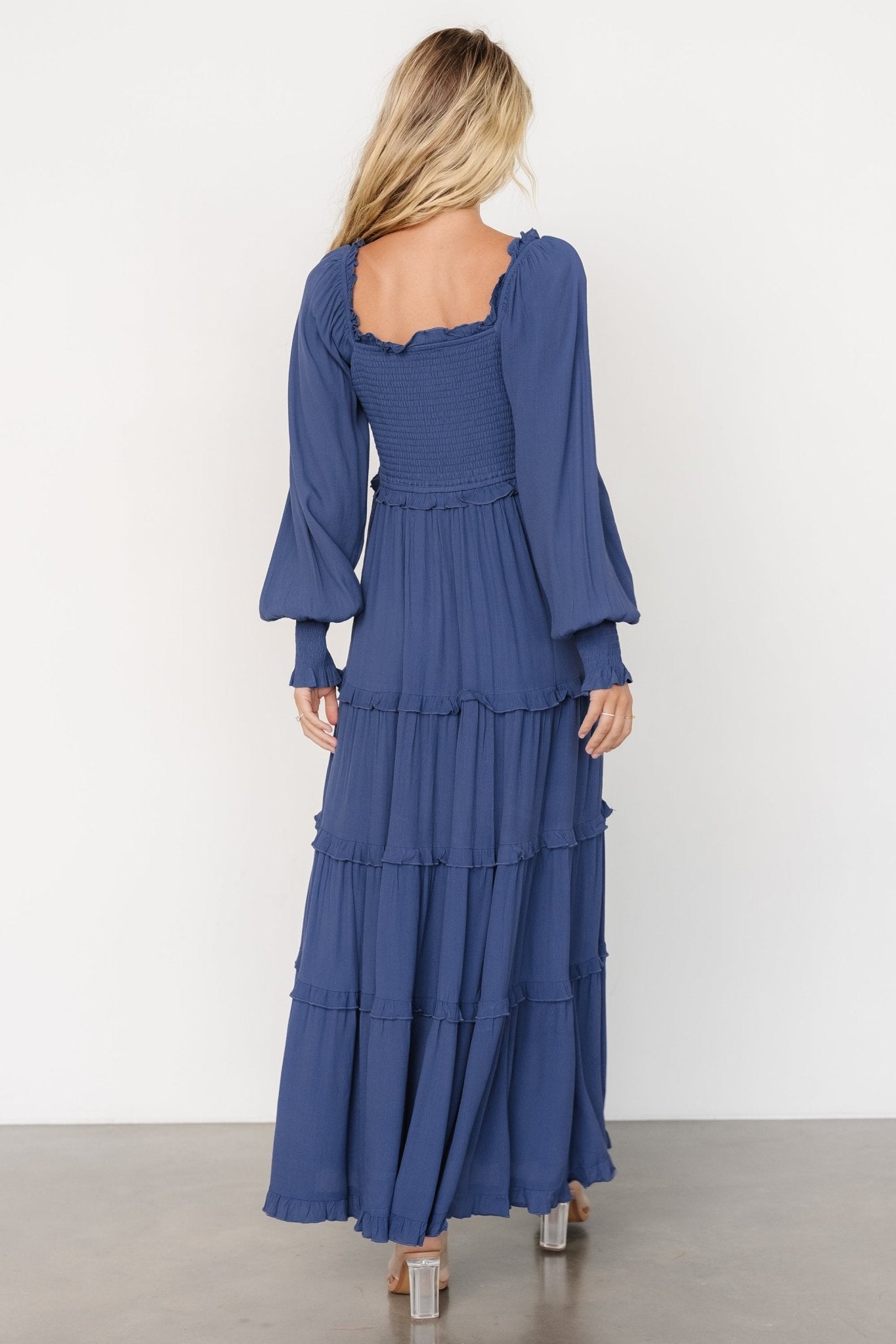 Lana Smocked Maxi Dress | Blue Cheap Sale Cost