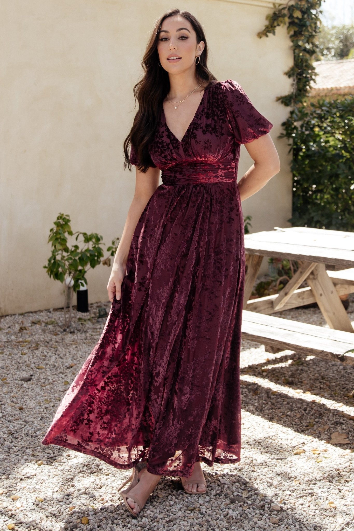 Leslie Velvet Maxi Dress | Mulberry Cheap Sale 2025 New