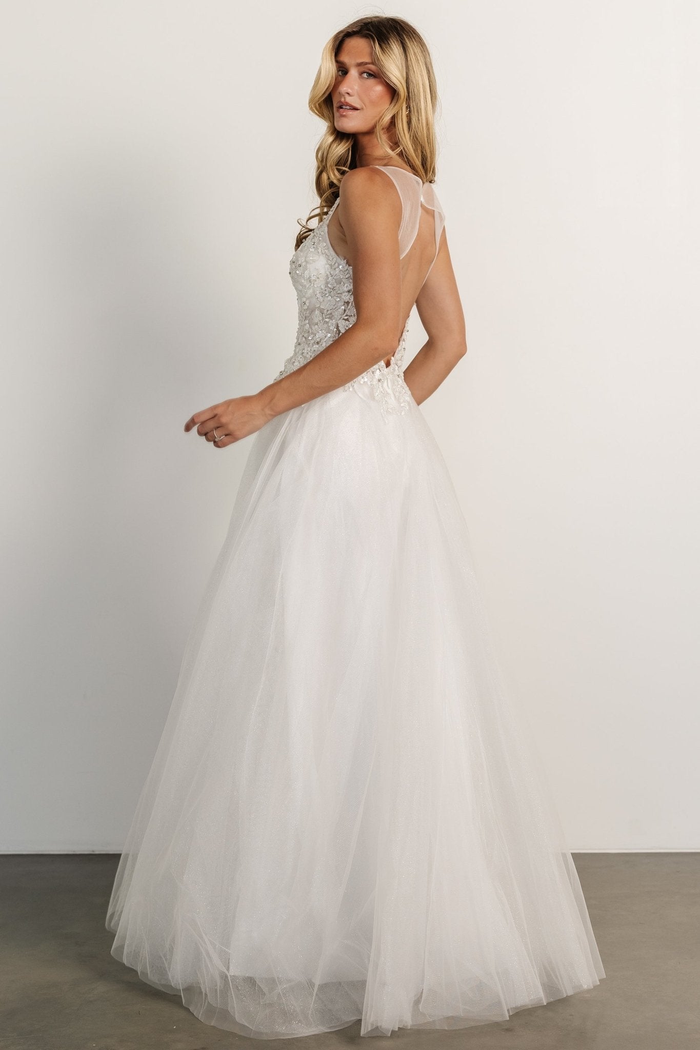 Affection Shimmer Bridal Gown | Off White Low Pice Cheap Online