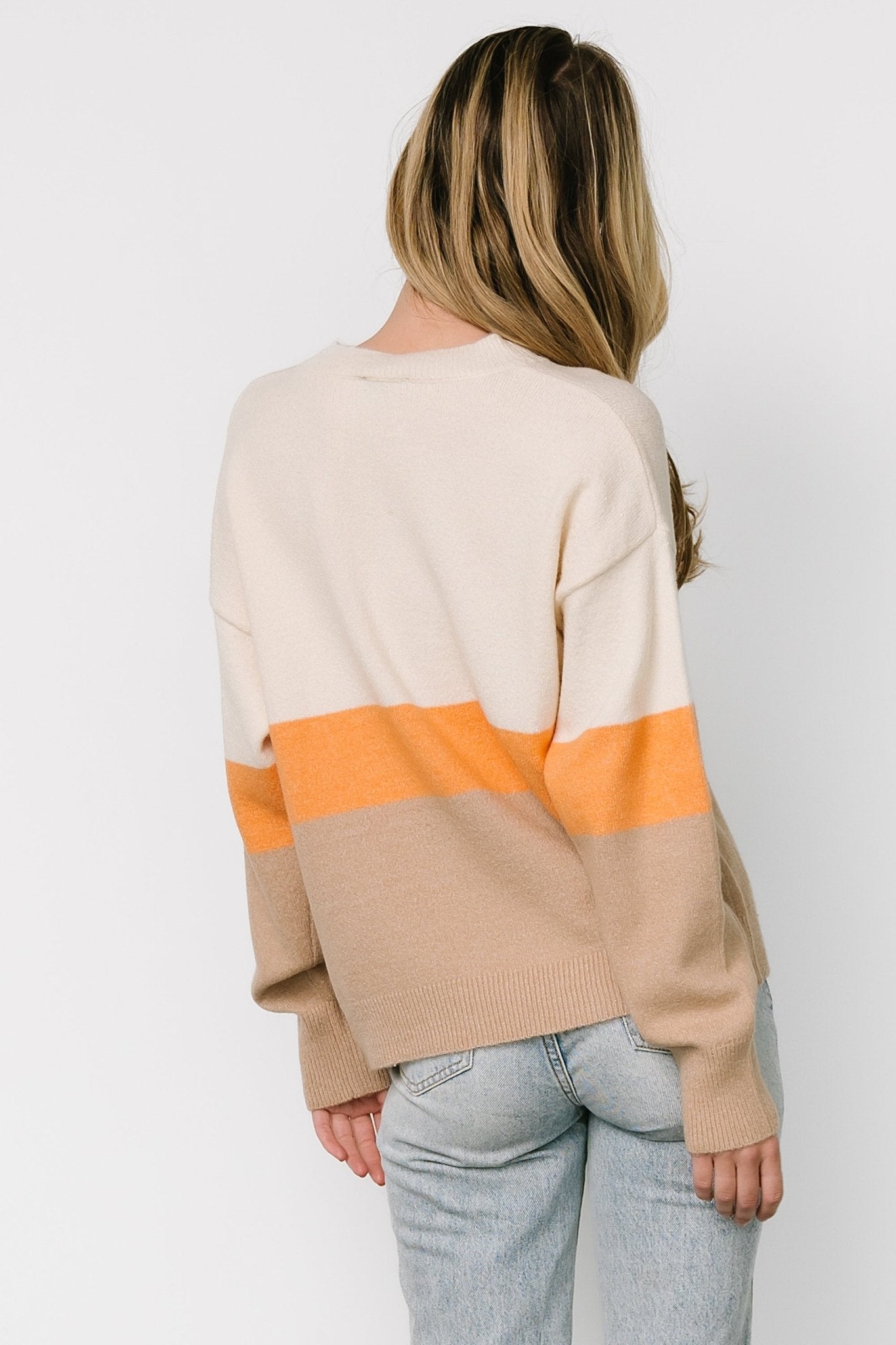 Rooney Sweater | Cream + Oatmeal Cheap Get Authentic