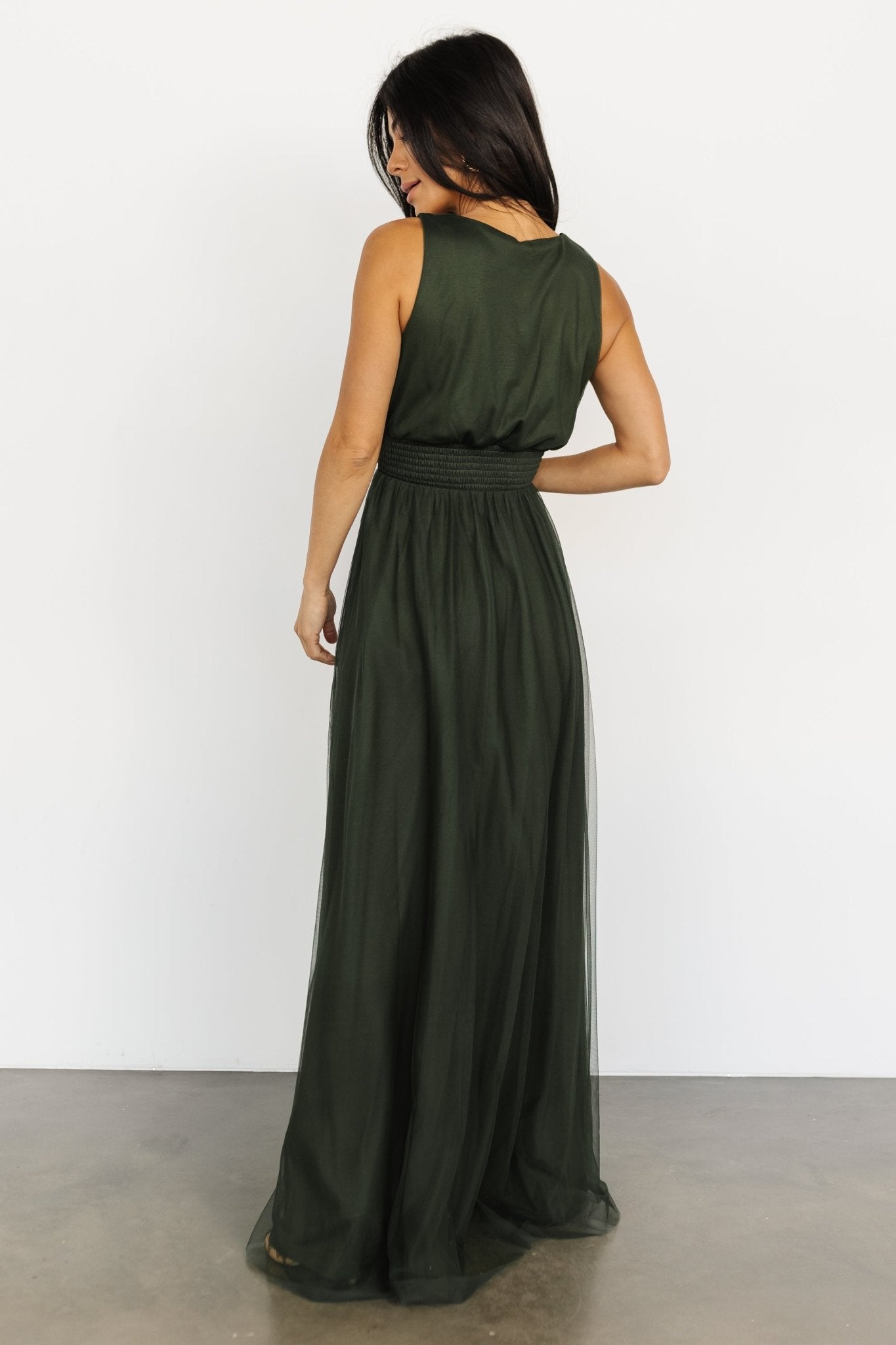 Kamila Tulle Maxi Dress | Juniper Green Free Shipping With Paypal