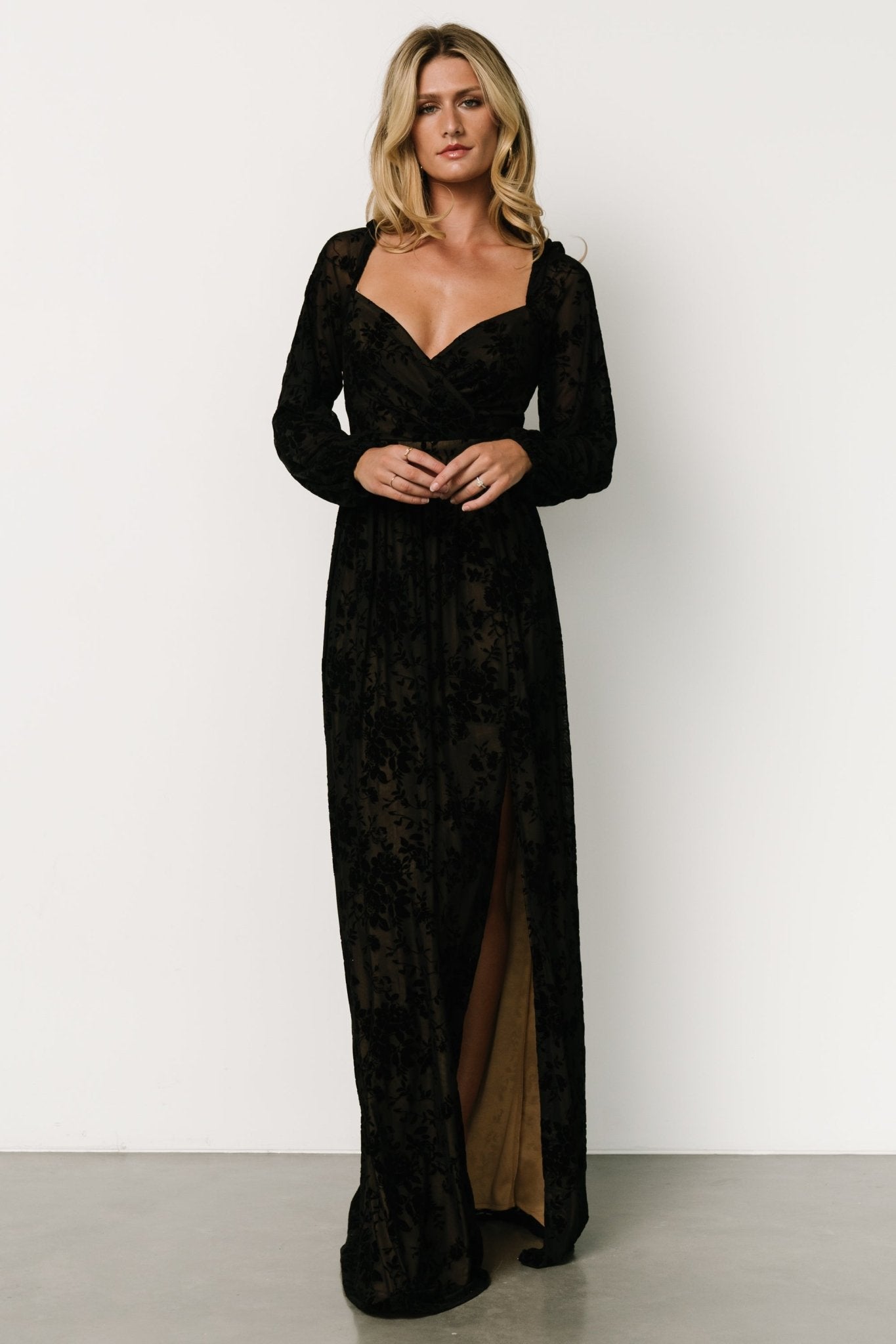 Mable Velvet Maxi Dress | Black Cheap Get To Buy