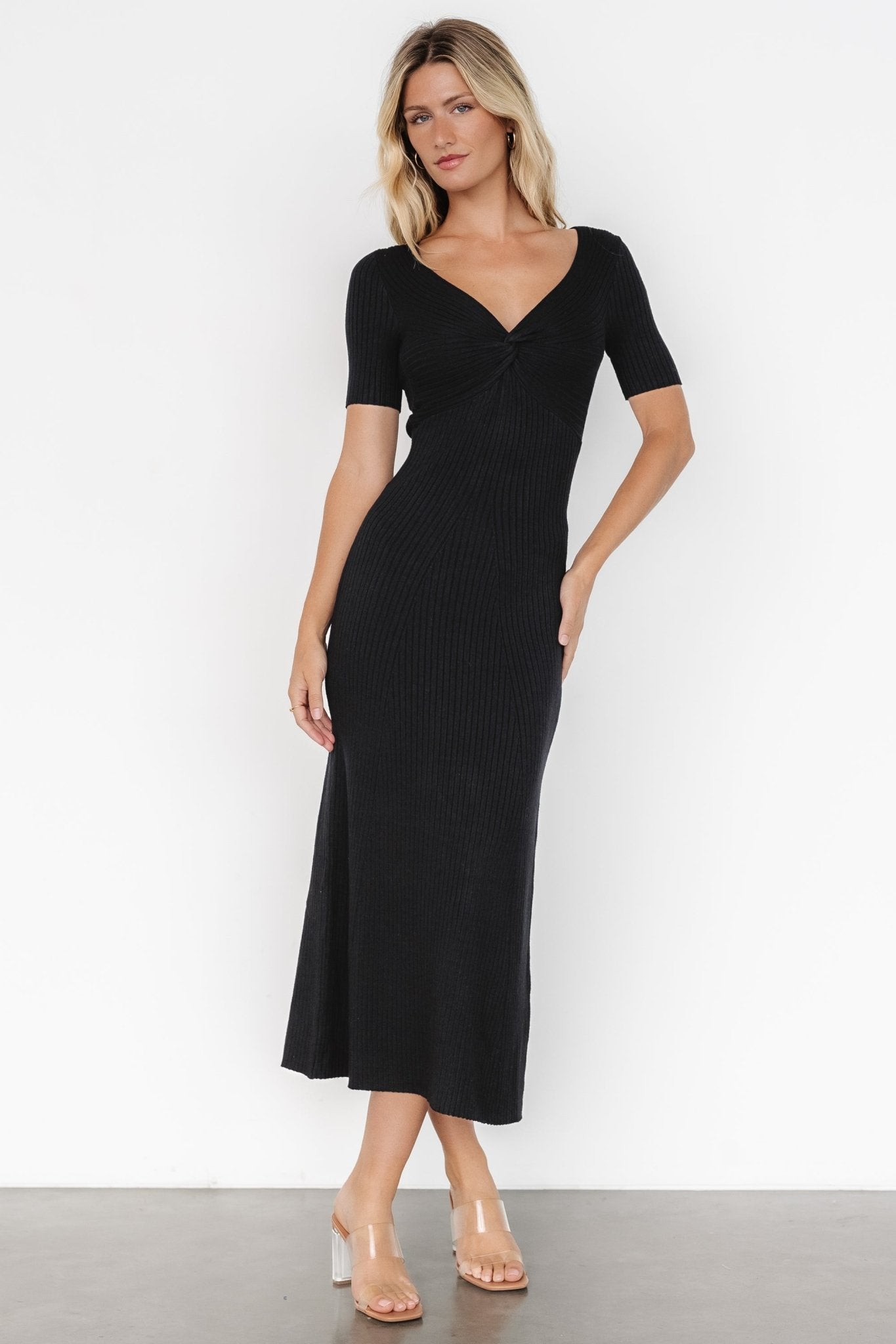 Keren Ribbed Maxi Dress | Black Footlocker Cheap Online