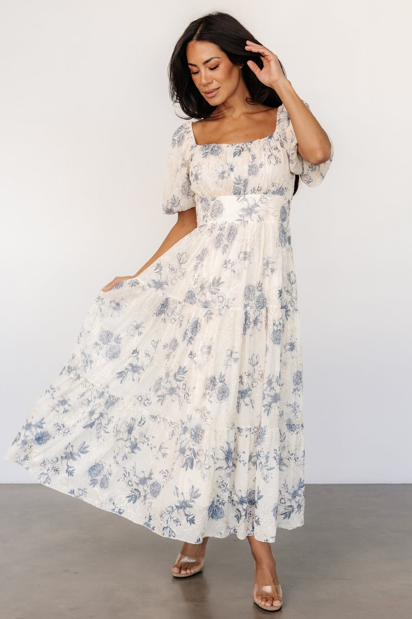 Annabeth Midi Dress | Cream + Slate Floral Cheap Sale Many Kinds Of