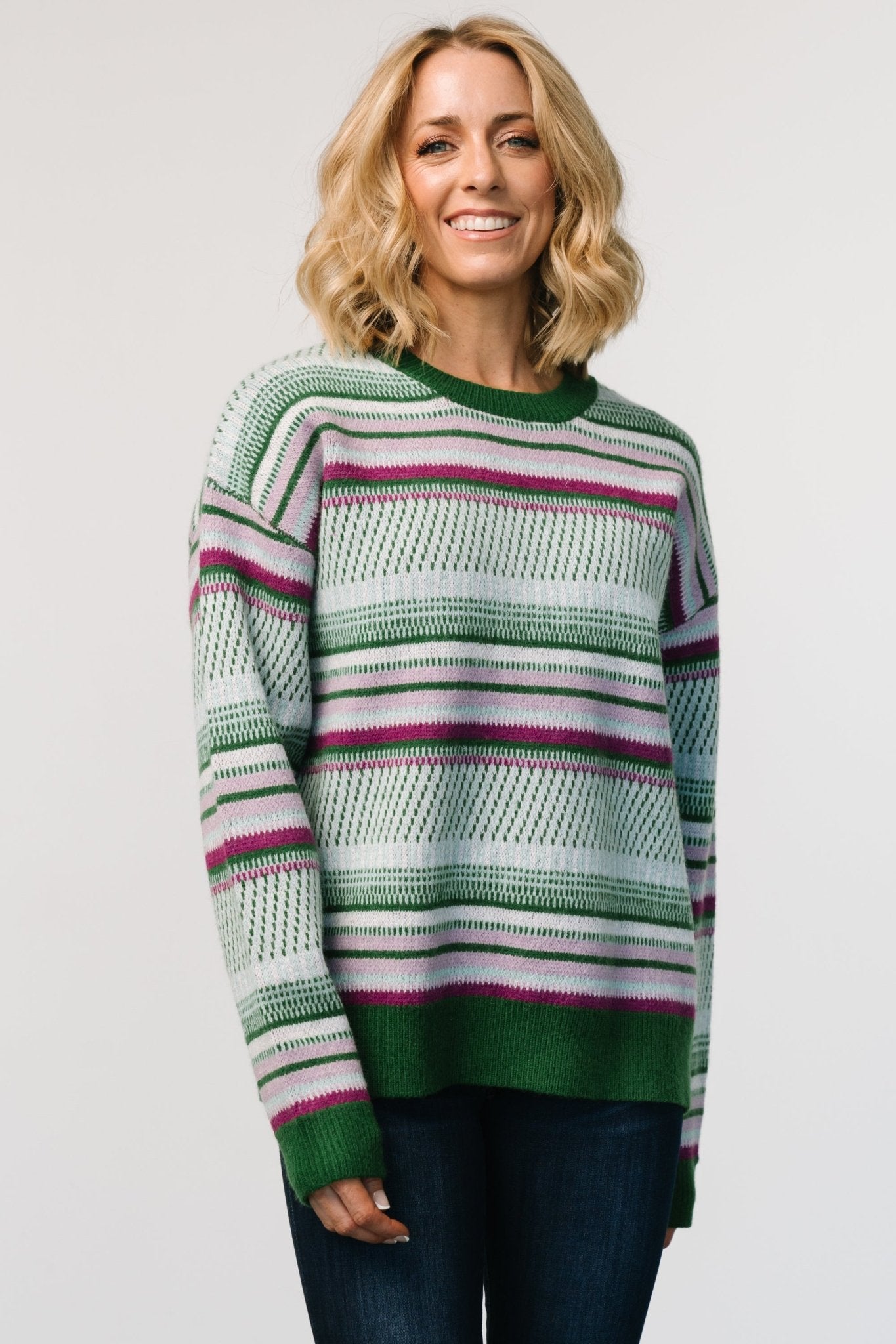 Holmes Sweater | Green Multi Best Store To Get Cheap Online