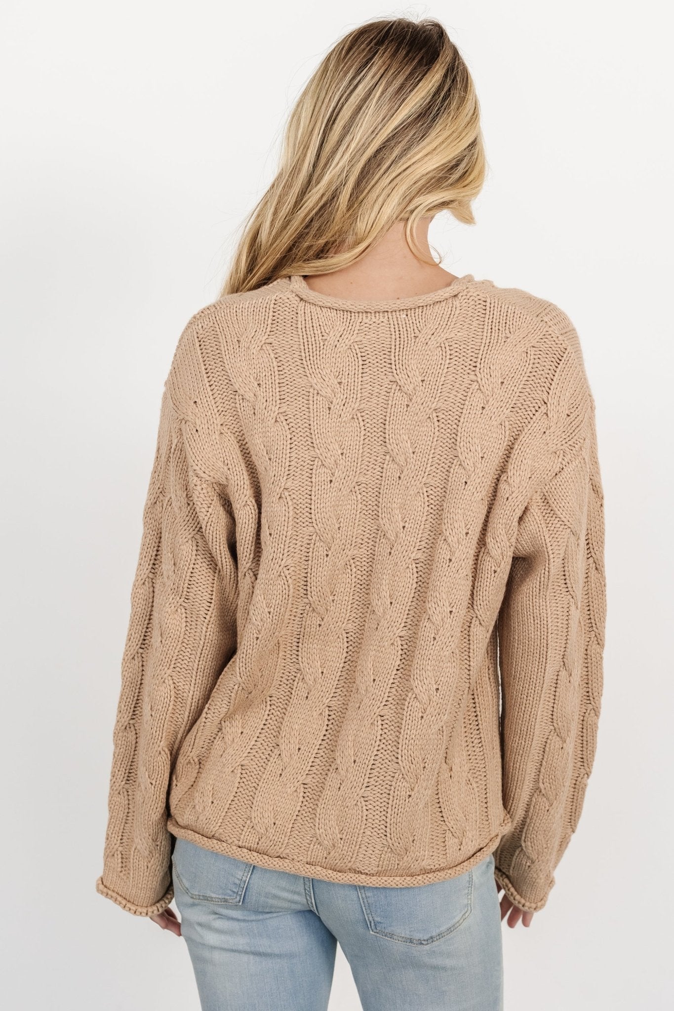 Jordan Cable Knit Sweater | Taupe The Cheapest Cheap Pice