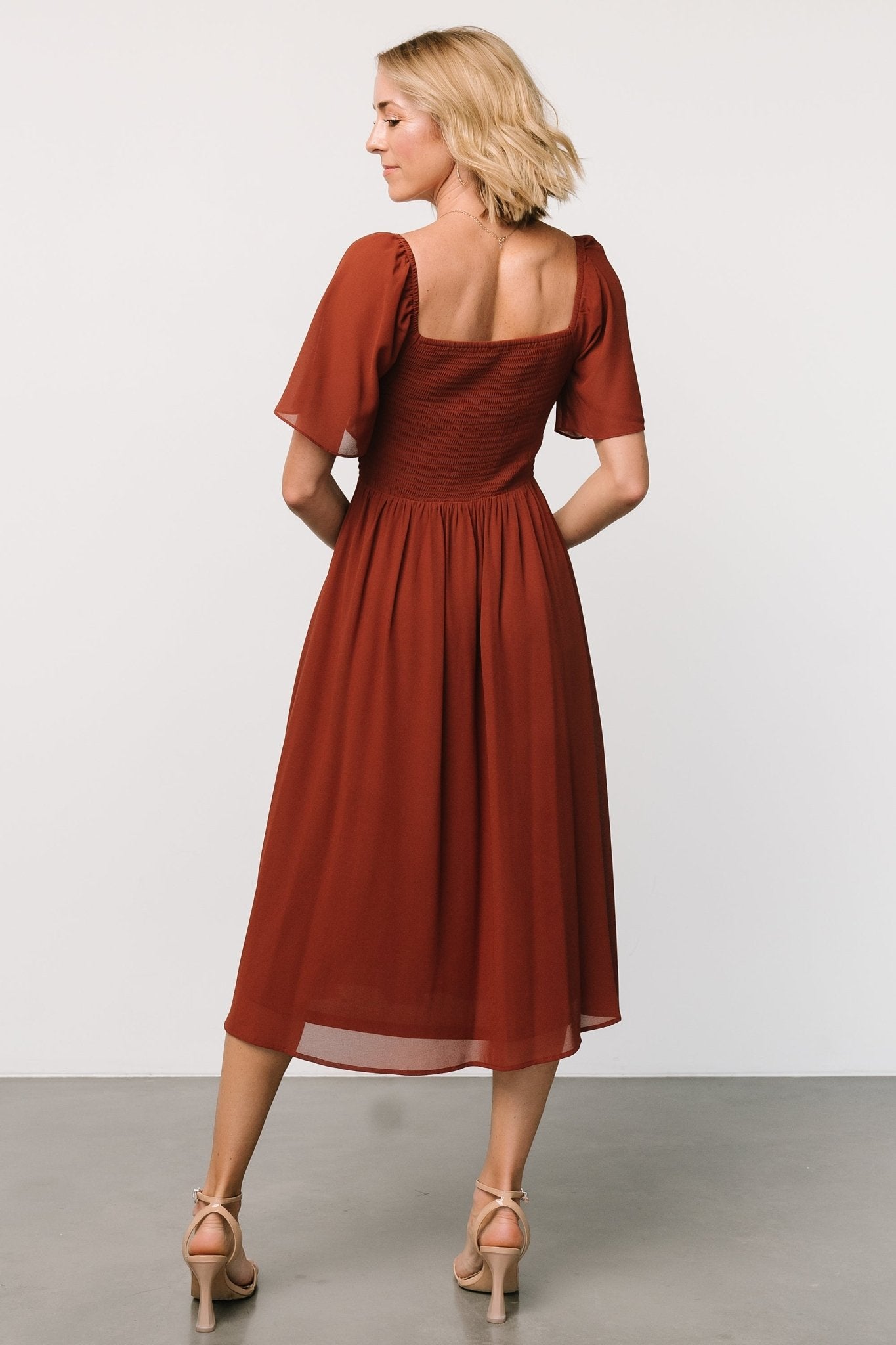 Colette Sweetheart Midi Dress | Cinnamon Fake Cheap Online