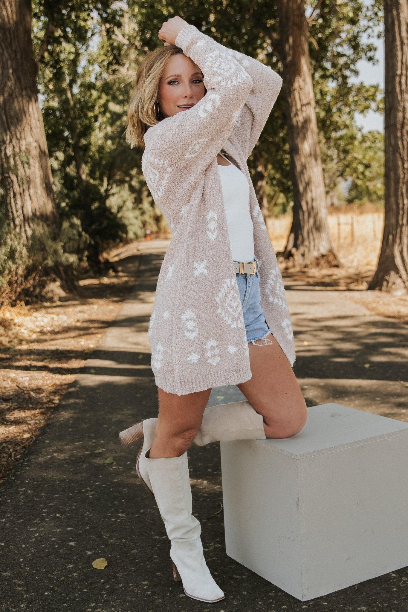 Missoula Oversized Cardigan | Sand + Off White Cheap Purchase