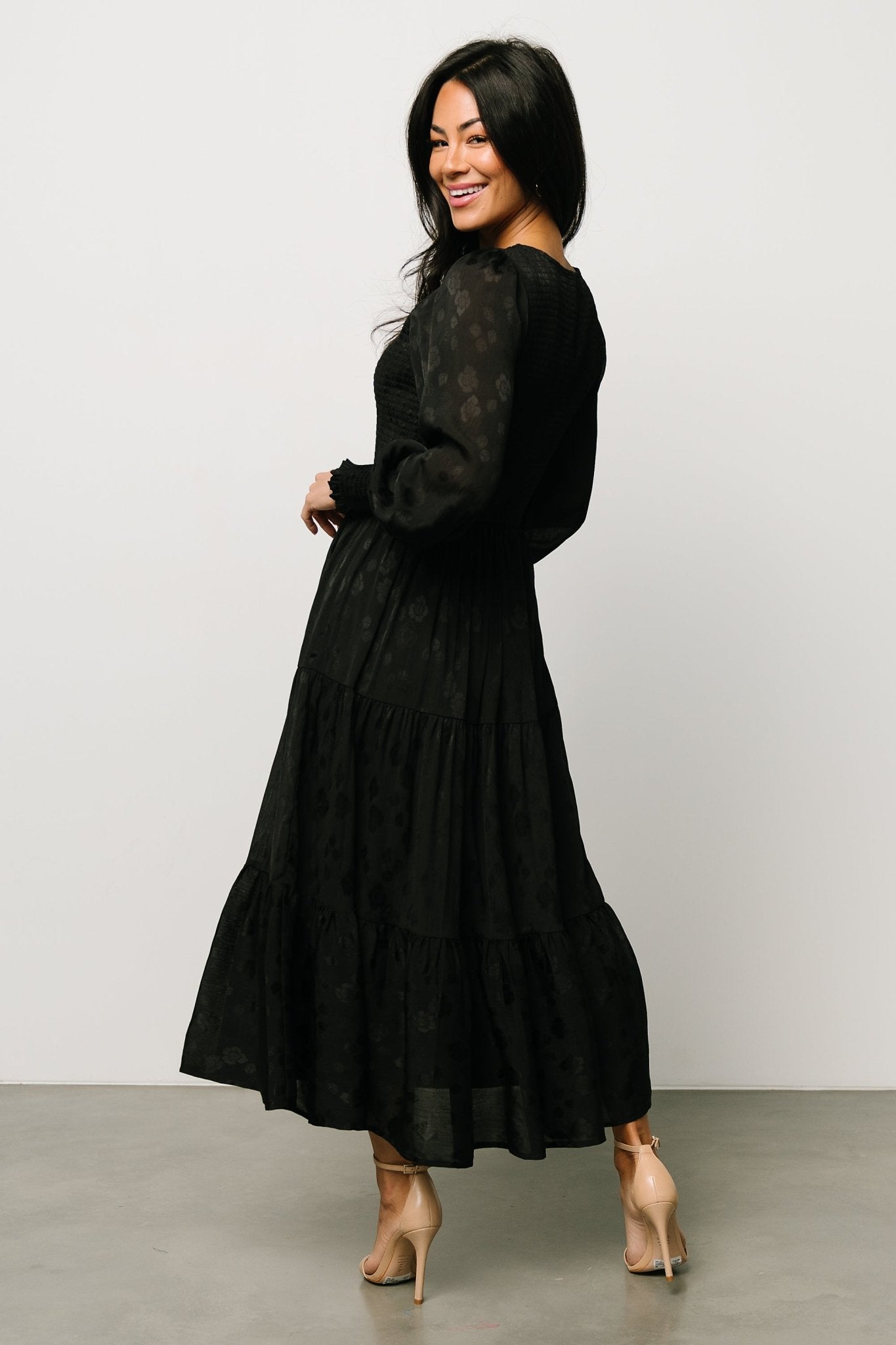 Stockholm Smocked Dress | Black Outlet Big Discount