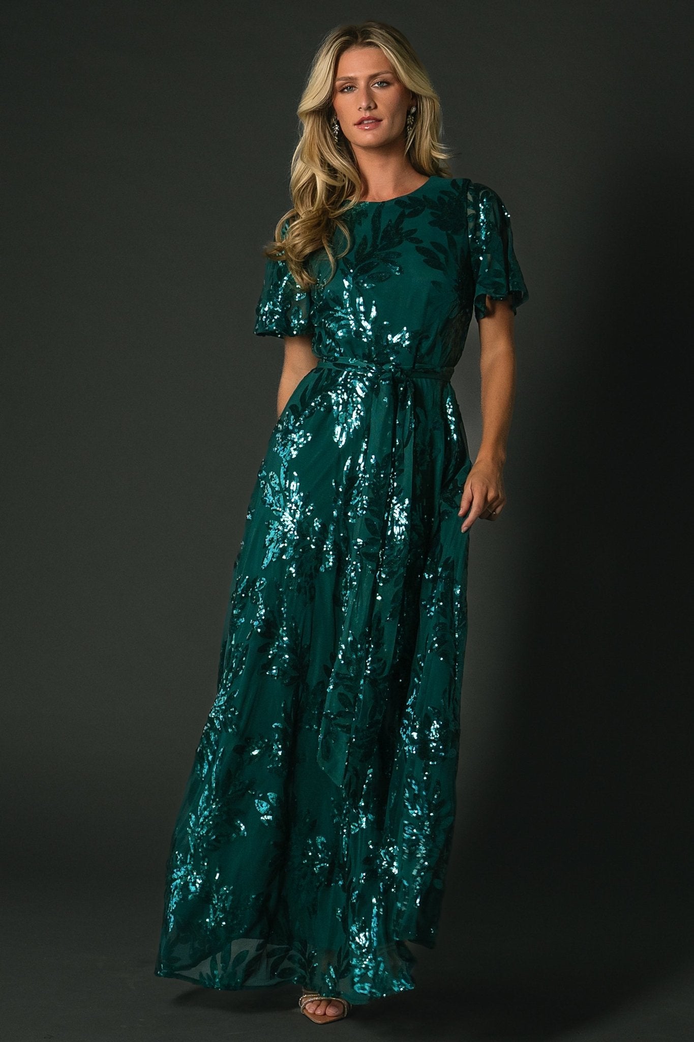 Muse Sequin Maxi Dress | Emerald Fashion Style Online