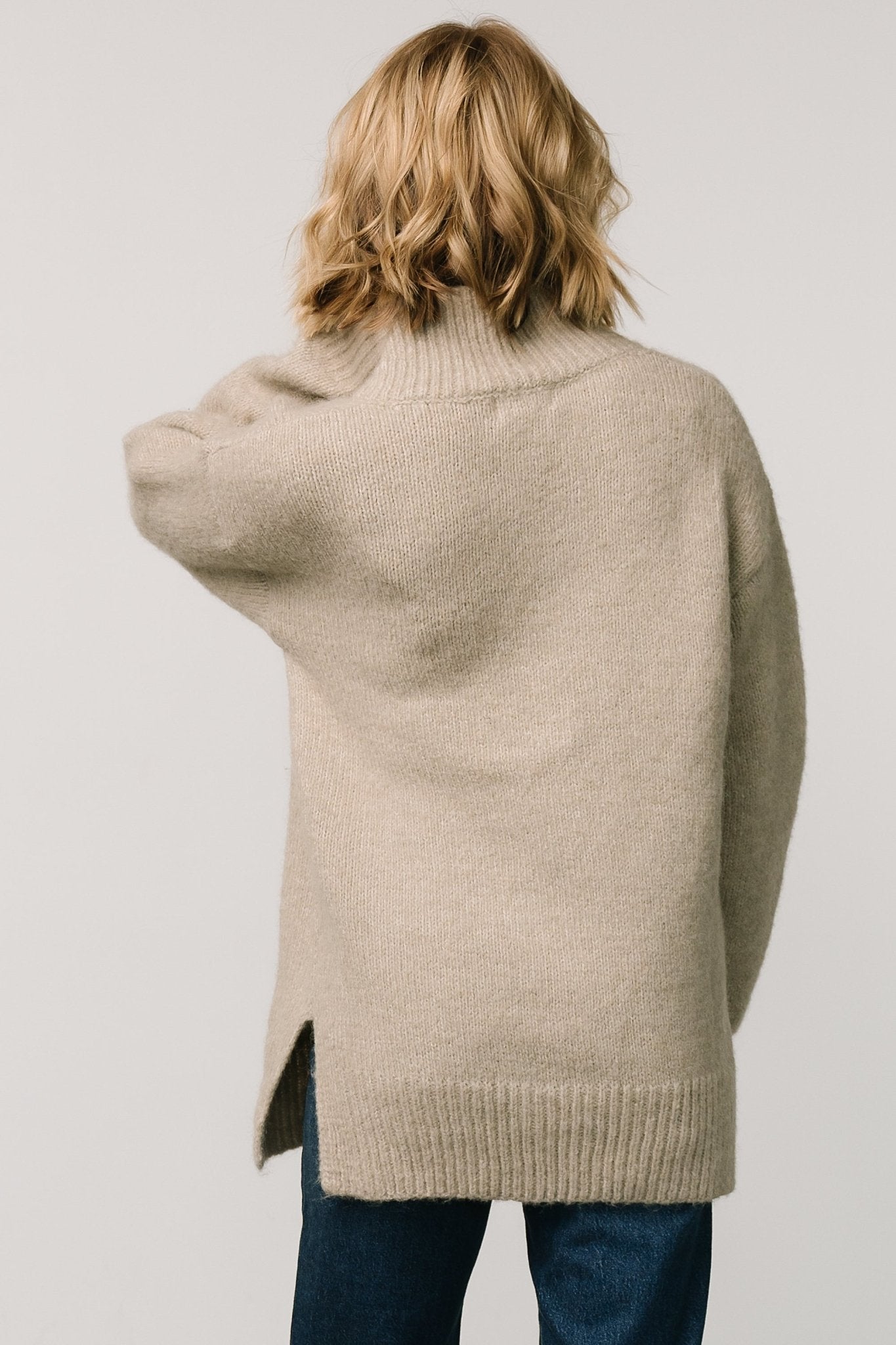 Calgary Oversized Sweater | Oatmeal Looking For