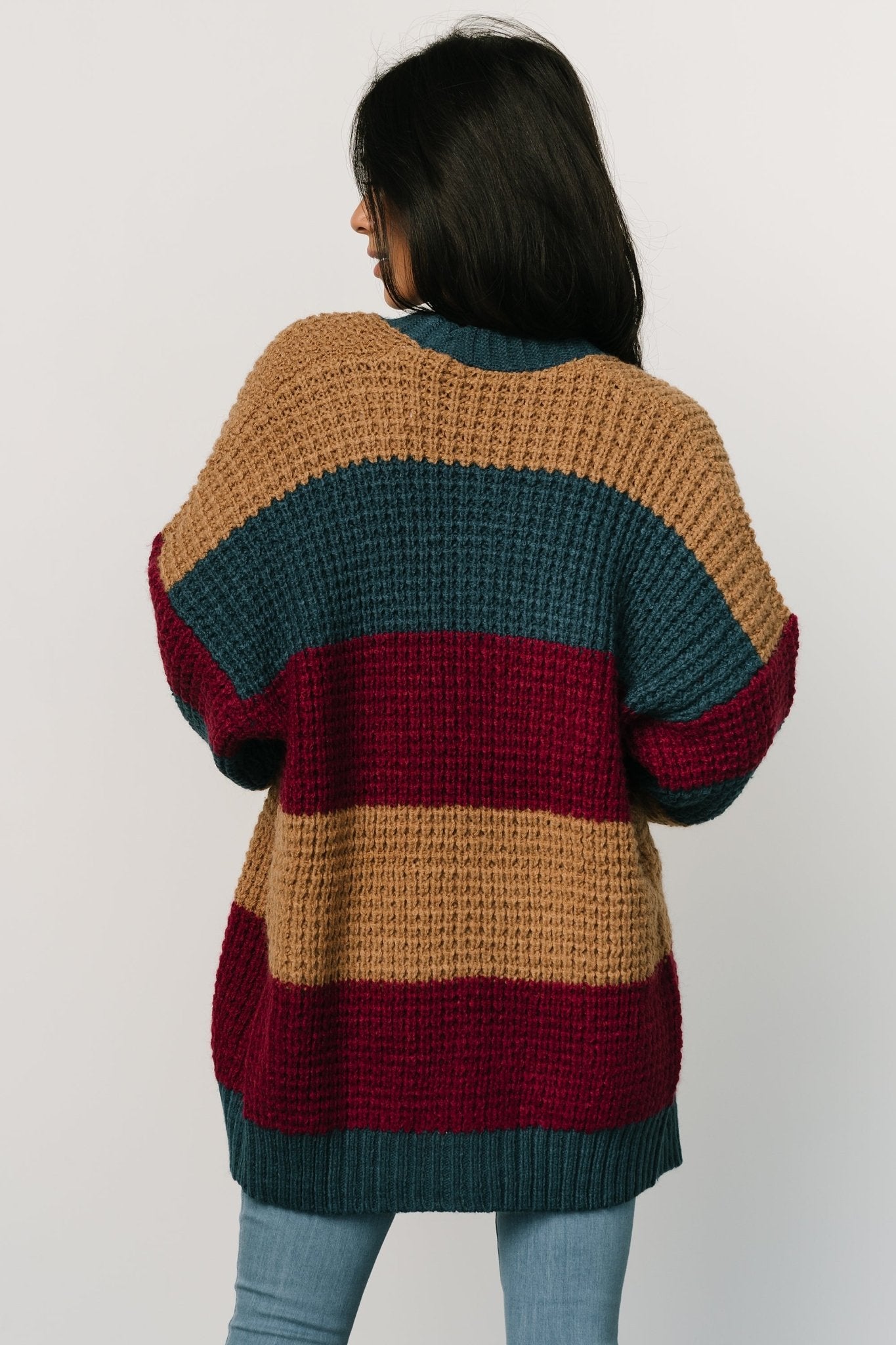 Jonah Chunky Knit Cardigan | Deep Topaz Multi Nicekicks Cheap Pice