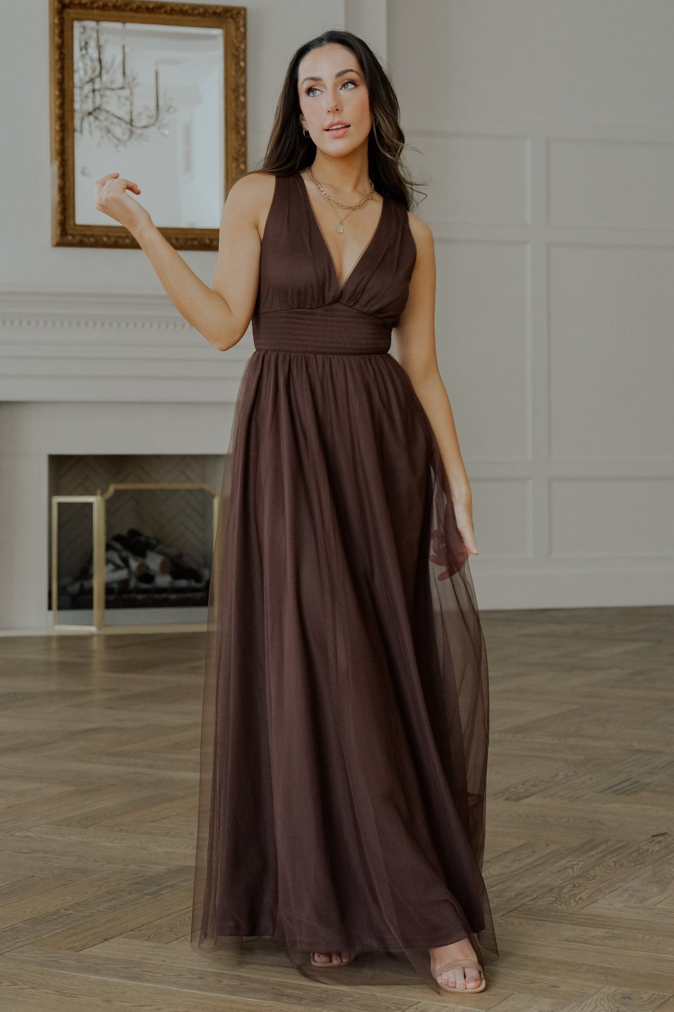 Kamila Tulle Maxi Dress | Espresso Outlet Locations Cheap Online