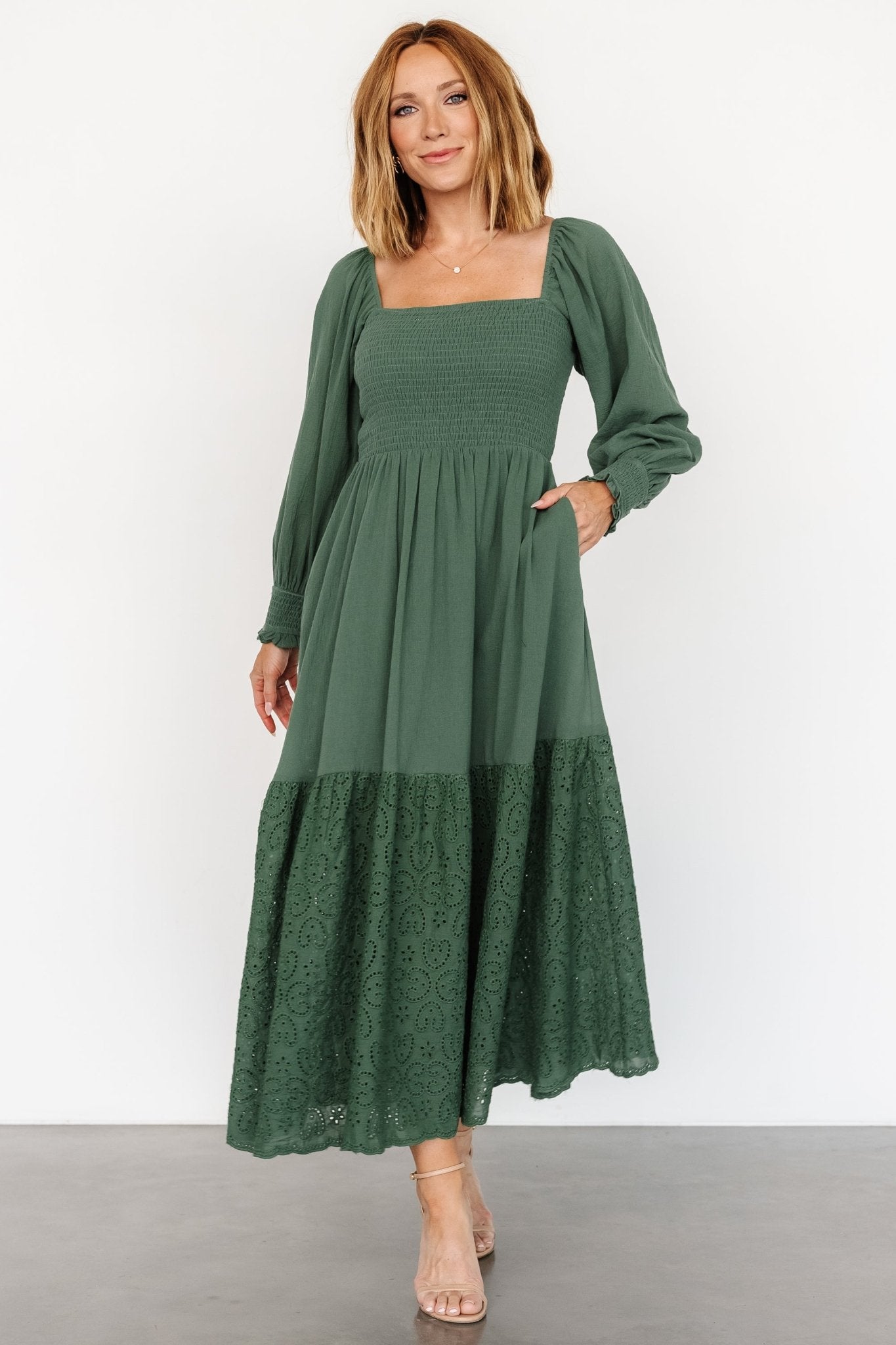 Marcella Maxi Dress | Green Big Sale