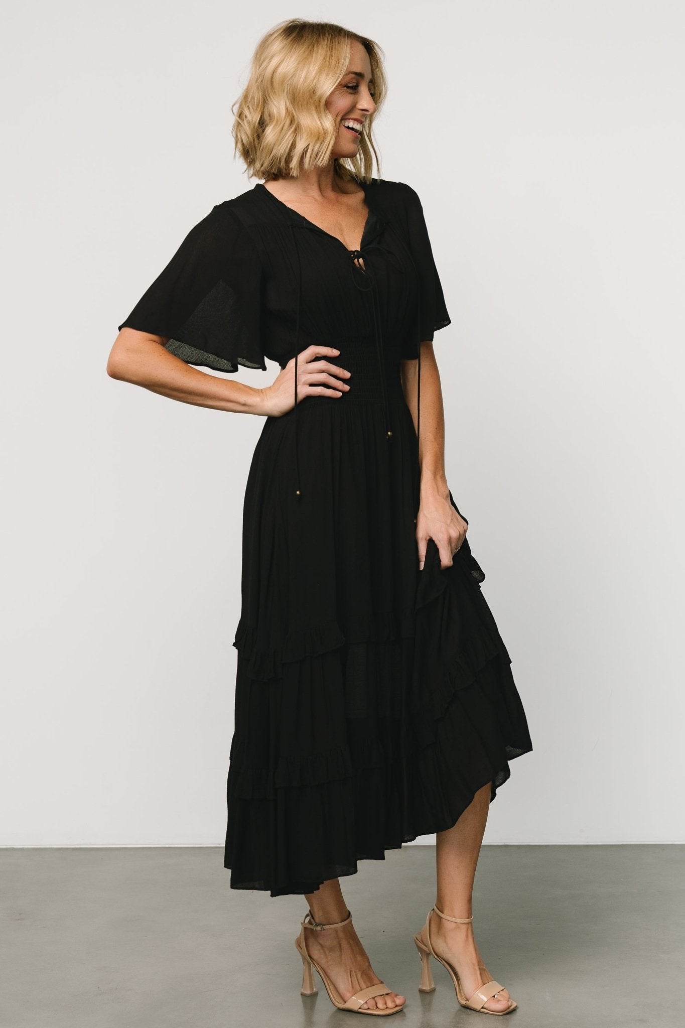 Spell Boho Midi Dress | Black Clearance Inexpensive