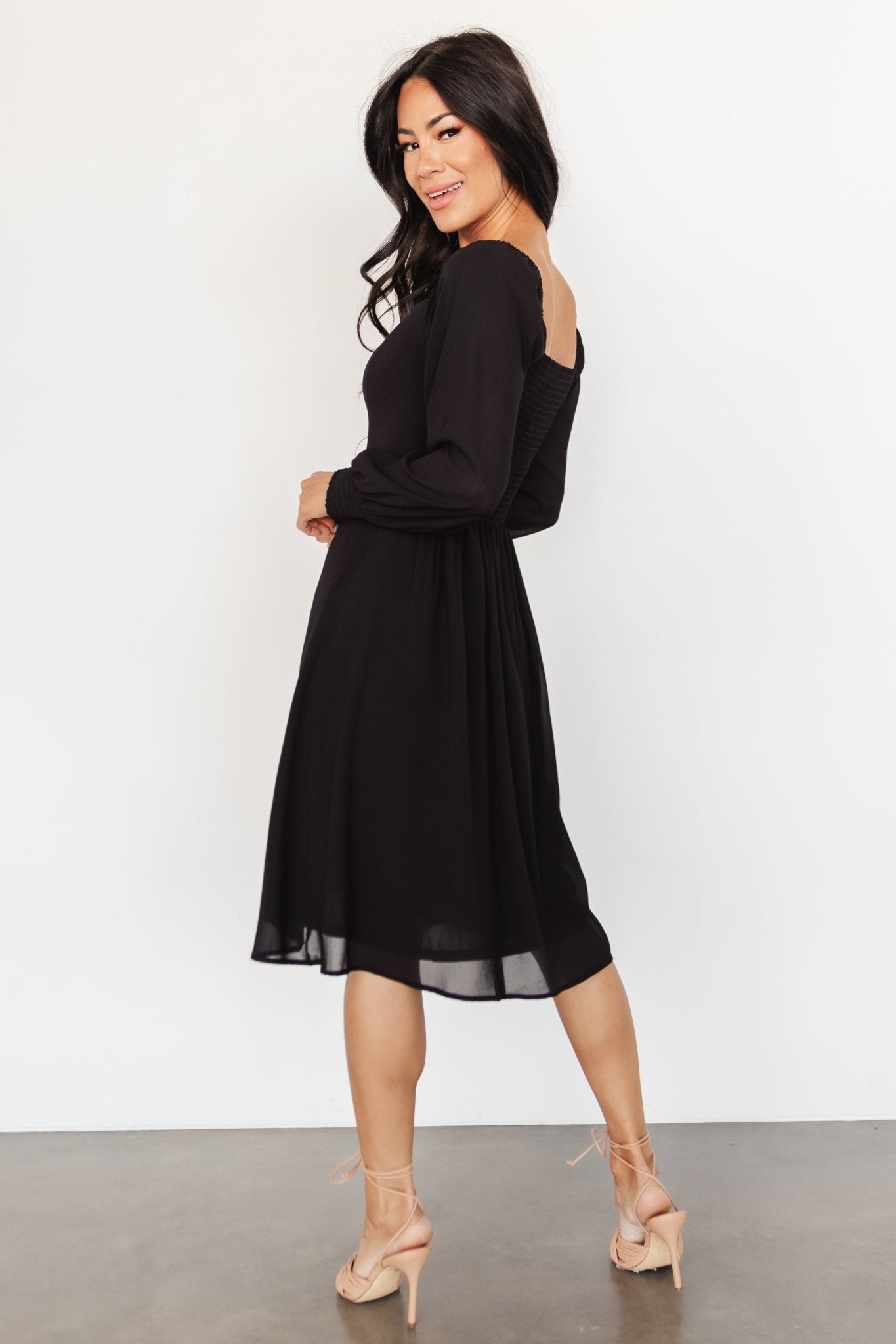 Elise Short Dress | Black Cheap Sale Comfortable