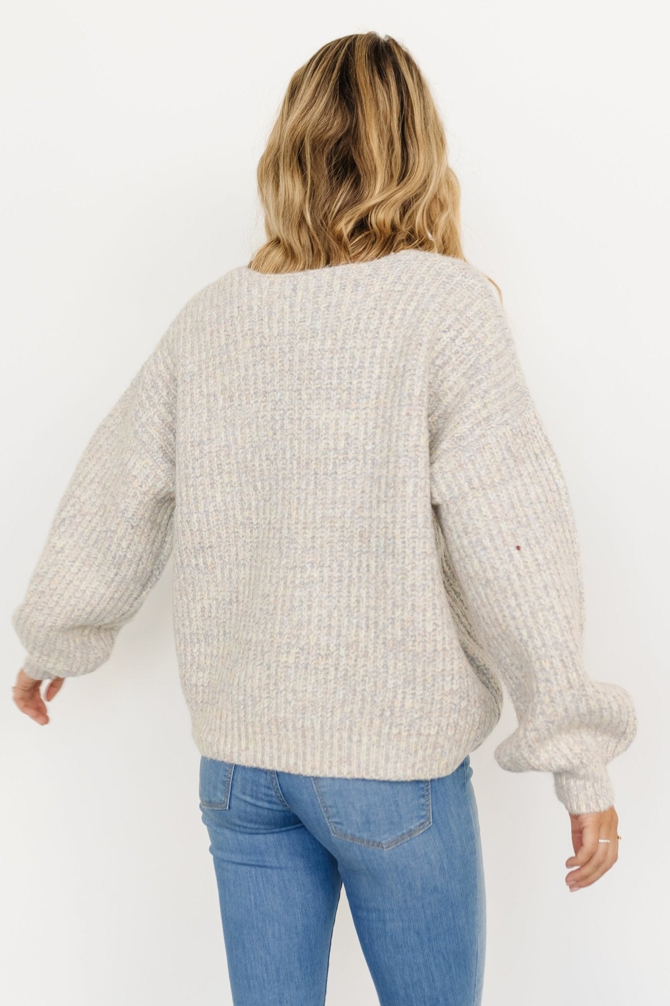 Brynna Bubble Sleeve Sweater | Multi Fast Delivery Online