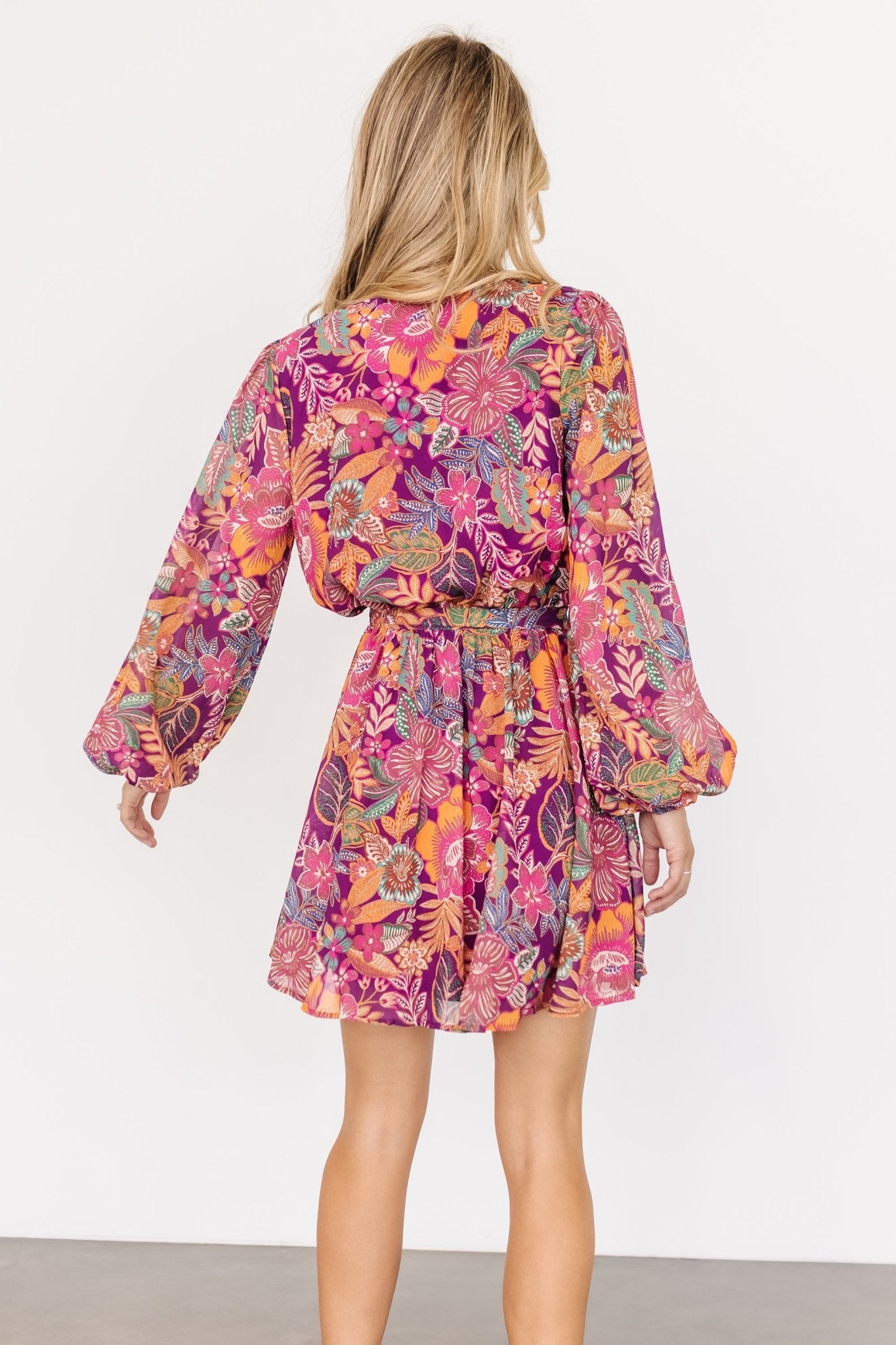 Newark Mini Dress | Purple Multi Collections Online