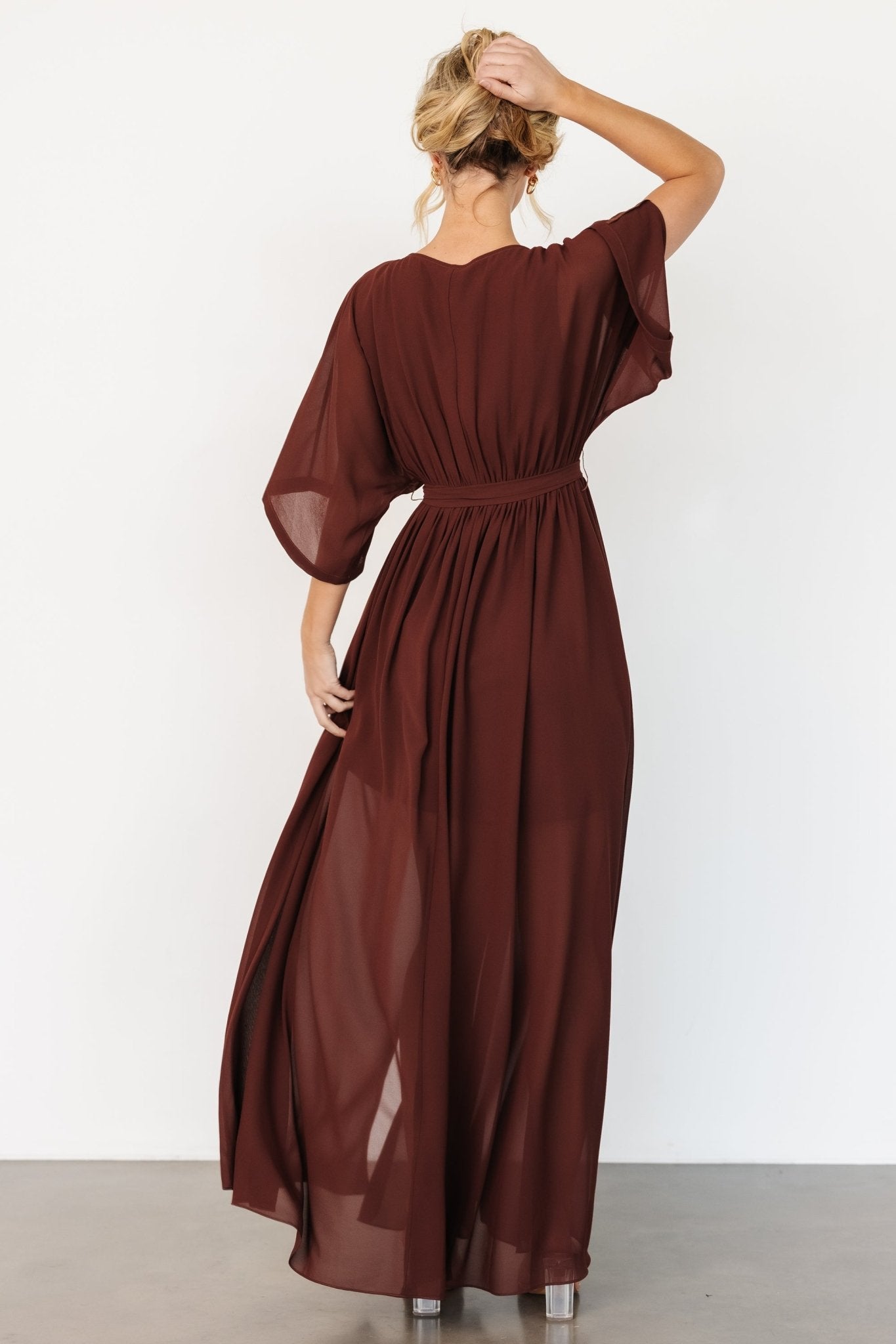 Kia Kimono Maxi Dress | Mahogany Free Shipping Perfect