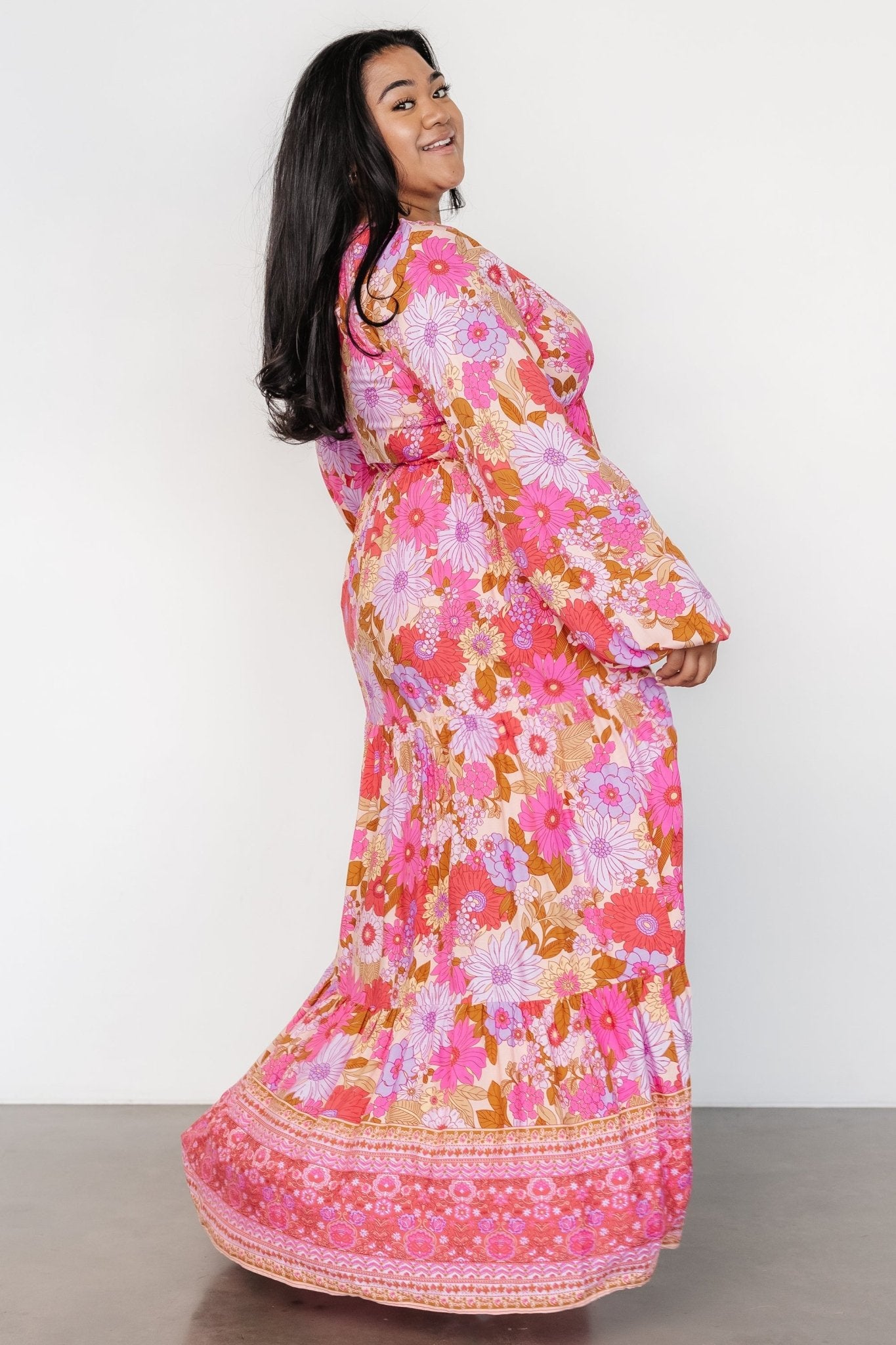 Malena Maxi Dress | Pink Multi Discount Supply