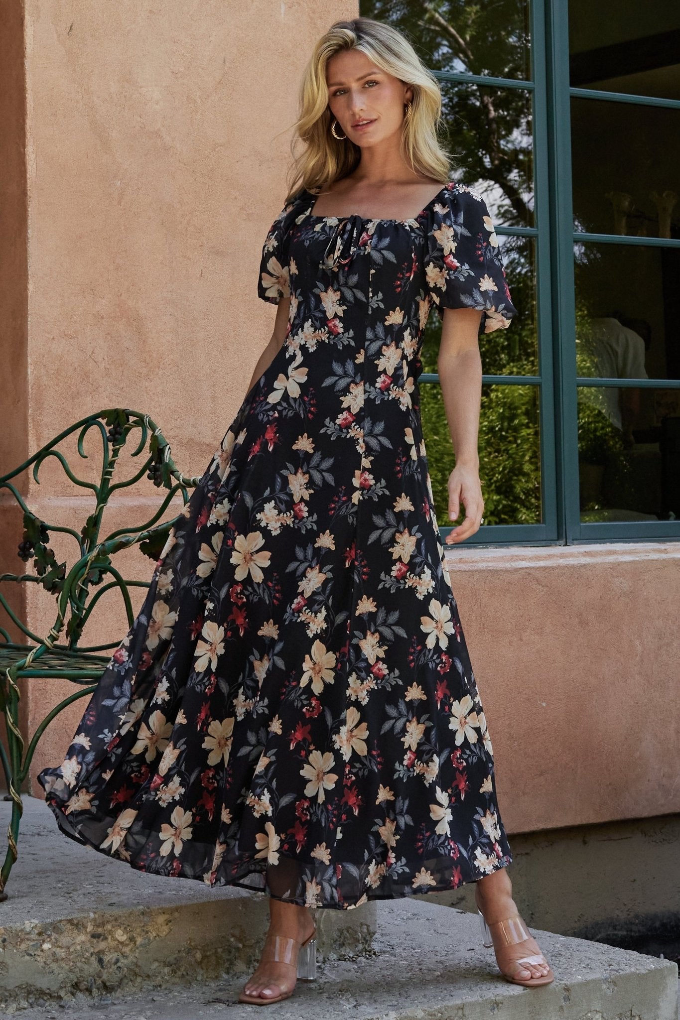 Raelynn Maxi Dress | Black Floral Sale Low Cost