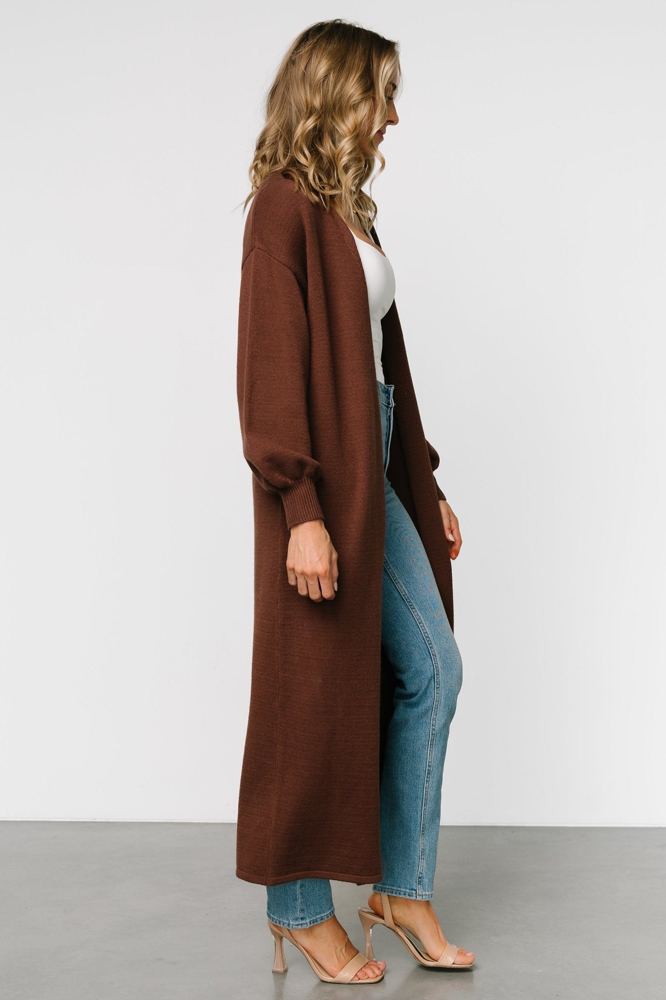 Ethel Long Cardigan | Dark Brown Sale Online Shop